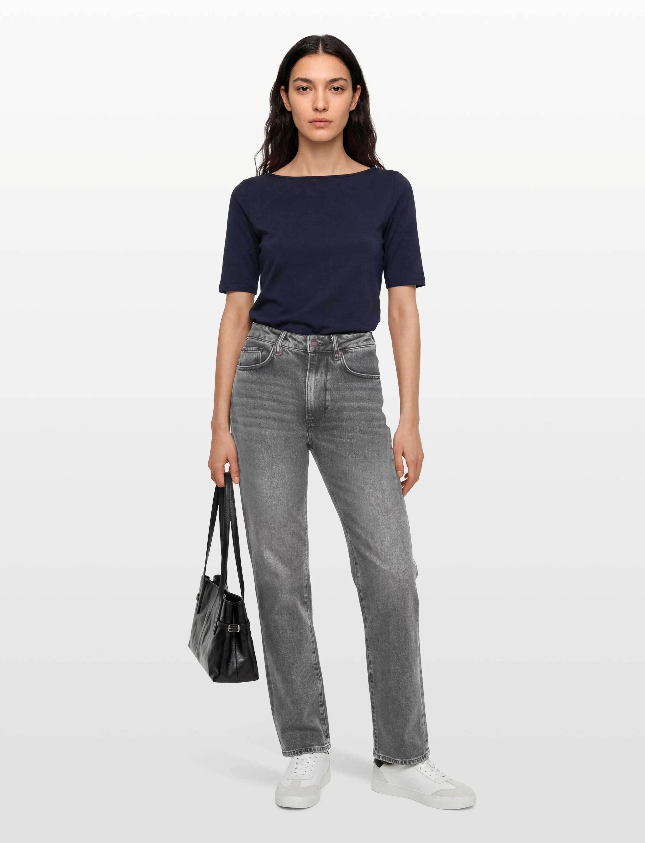 NEUW NICO STRAIGHT CRAZEORGANIC WASHED BLACK - Everyday Style - BLACK / grey