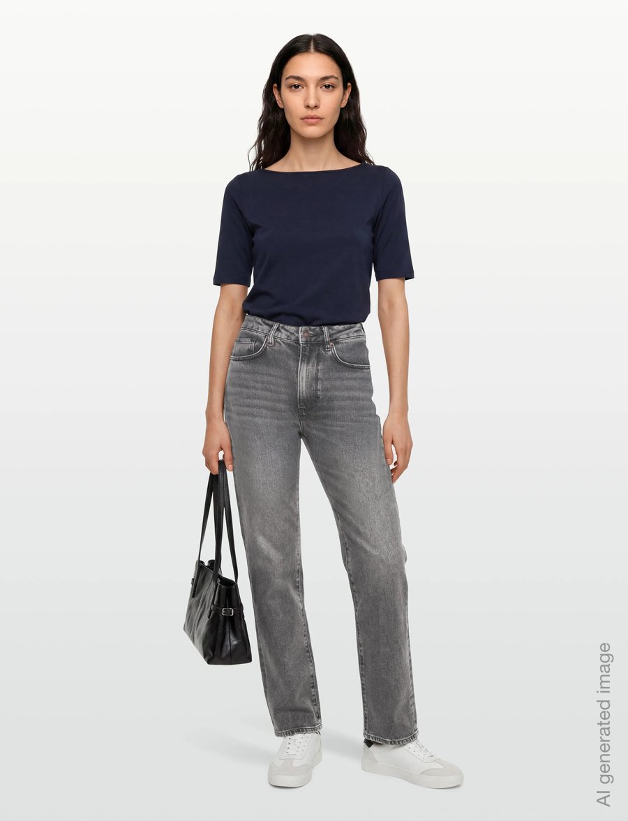 NEUW - NICO STRAIGHT CRAZEORGANIC WASHED BLACK - gerade jeans - black - 0