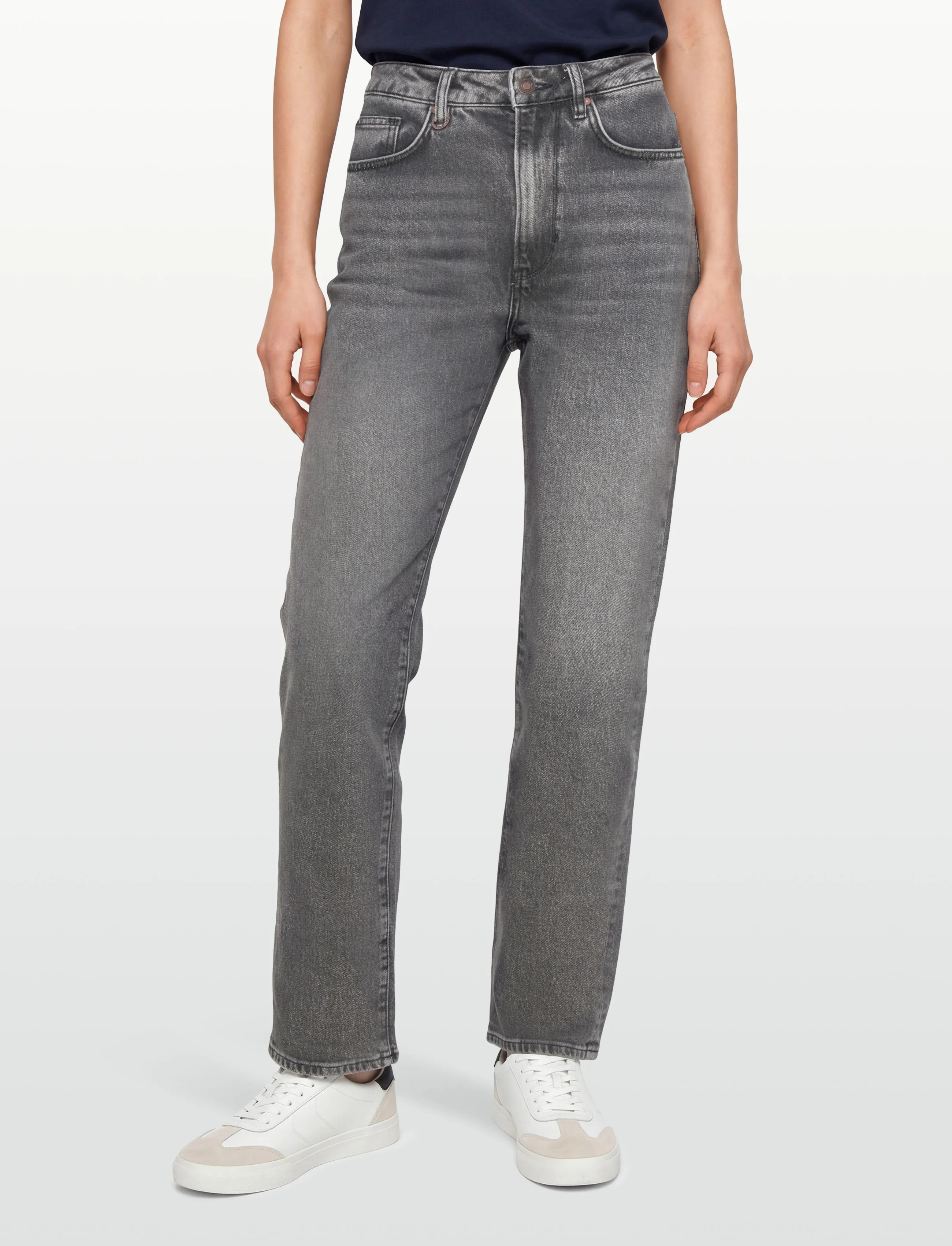 NEUW - NICO STRAIGHT CRAZEORGANIC WASHED BLACK - straight jeans - black - 3