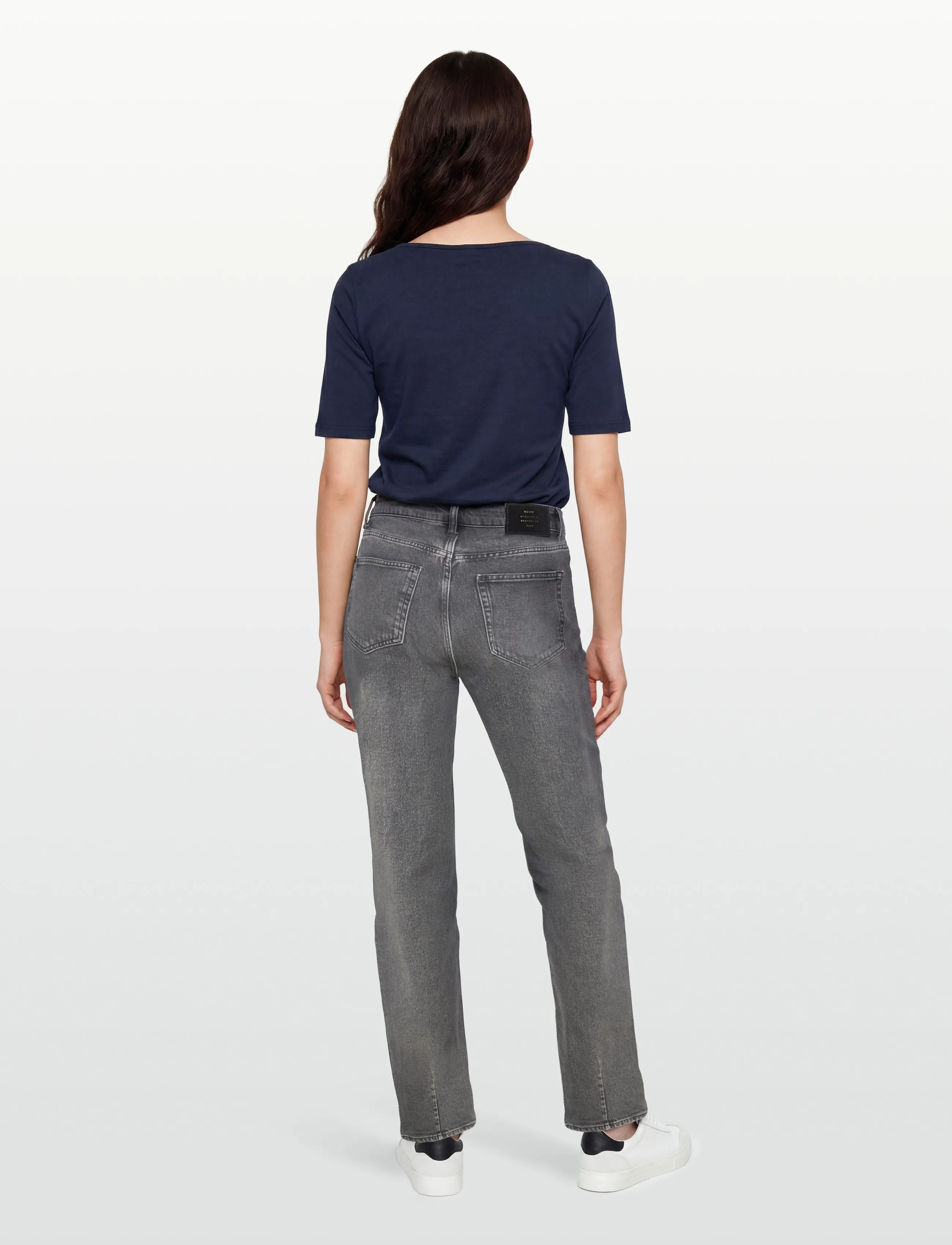 NEUW - NICO STRAIGHT CRAZEORGANIC WASHED BLACK - straight jeans - black - 4