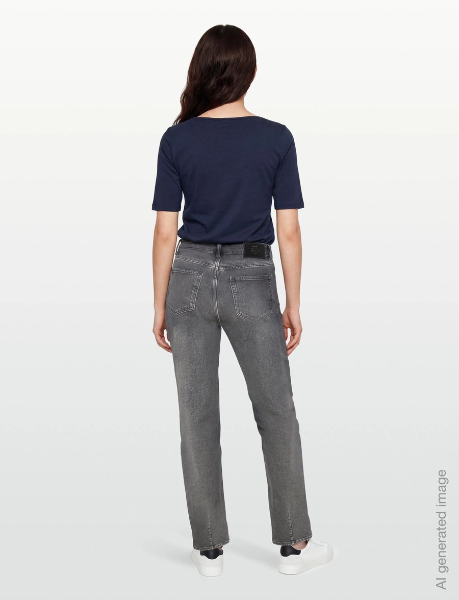 NEUW - NICO STRAIGHT CRAZEORGANIC WASHED BLACK - gerade jeans - black - 4