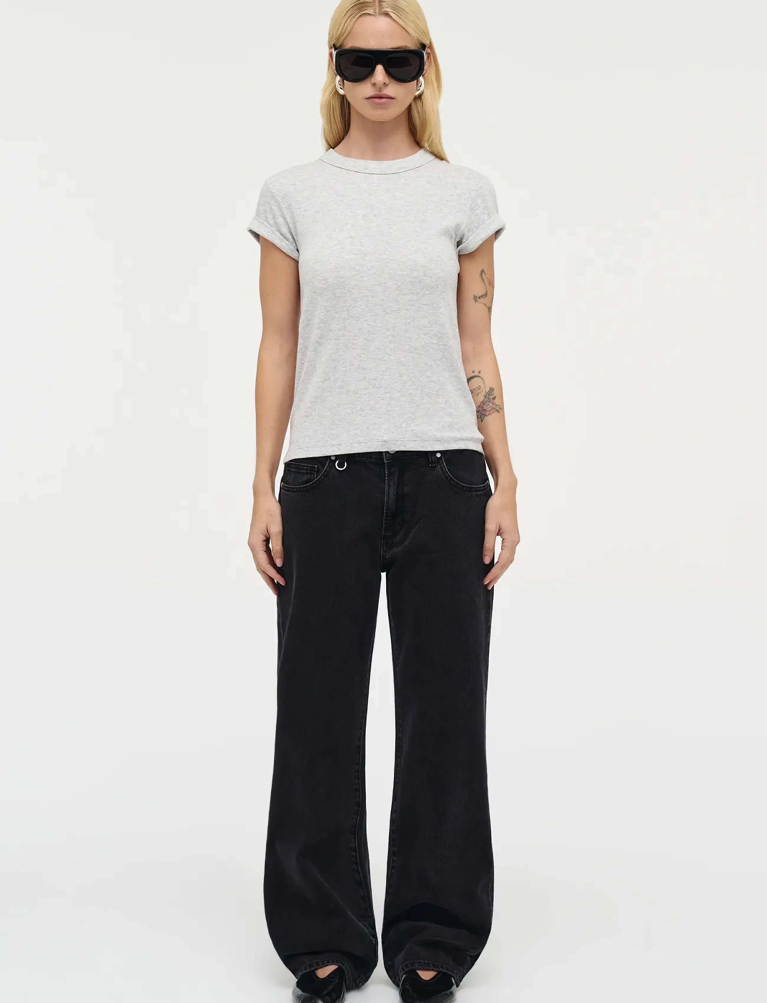 NEUW Daria Boyfriend French Blackwashed Black, 24 x 32, Black, Jeans > Boyfriend-Jeans, Dame