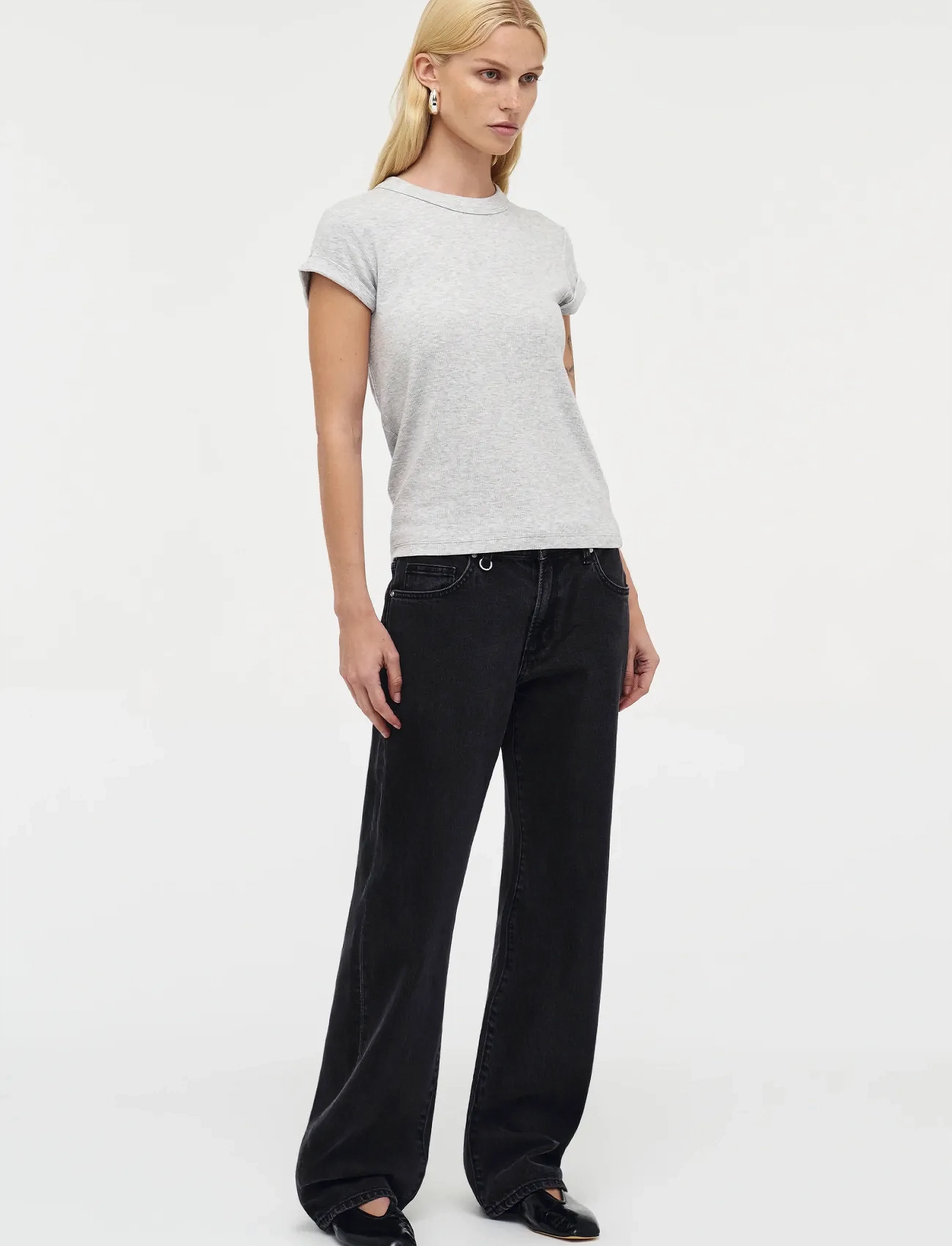 NEUW - DARIA BOYFRIEND FRENCH BLACKWASHED BLACK - boyfriend jeans - black - 3