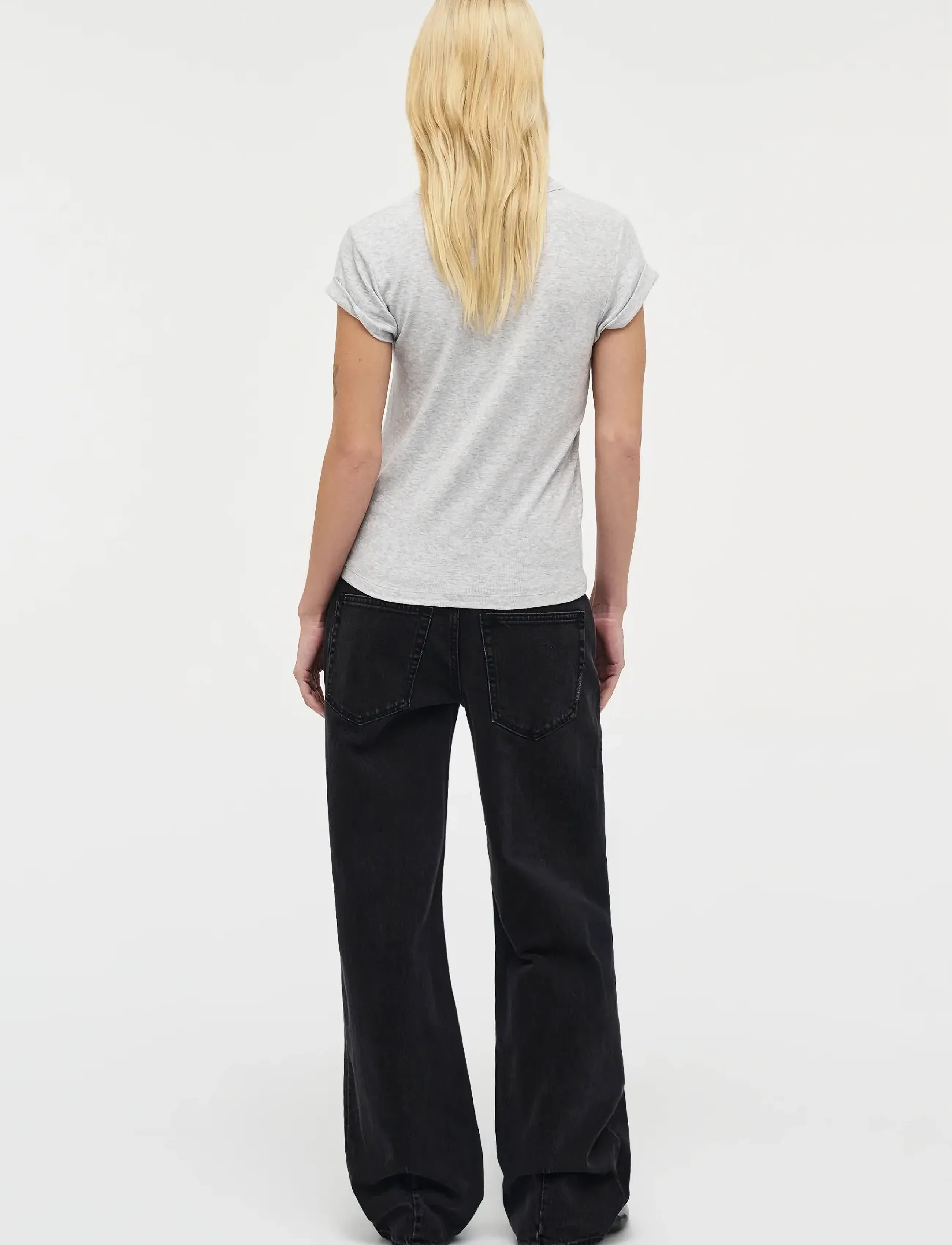 NEUW - DARIA BOYFRIEND FRENCH BLACKWASHED BLACK - boyfriend jeans - black - 4