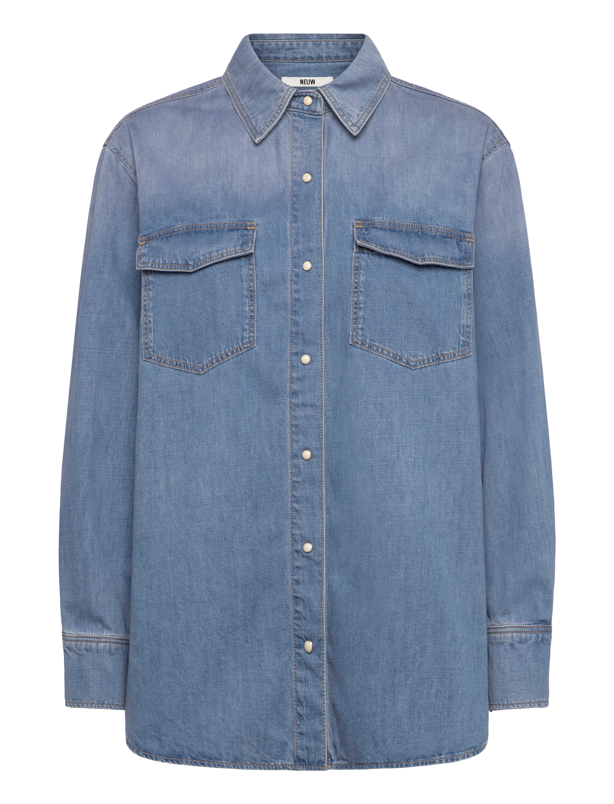 NEUW BOWERY DENIM SHIRT VISIONMID VINTAGE INDIGO - Tøj - BLUE / blue