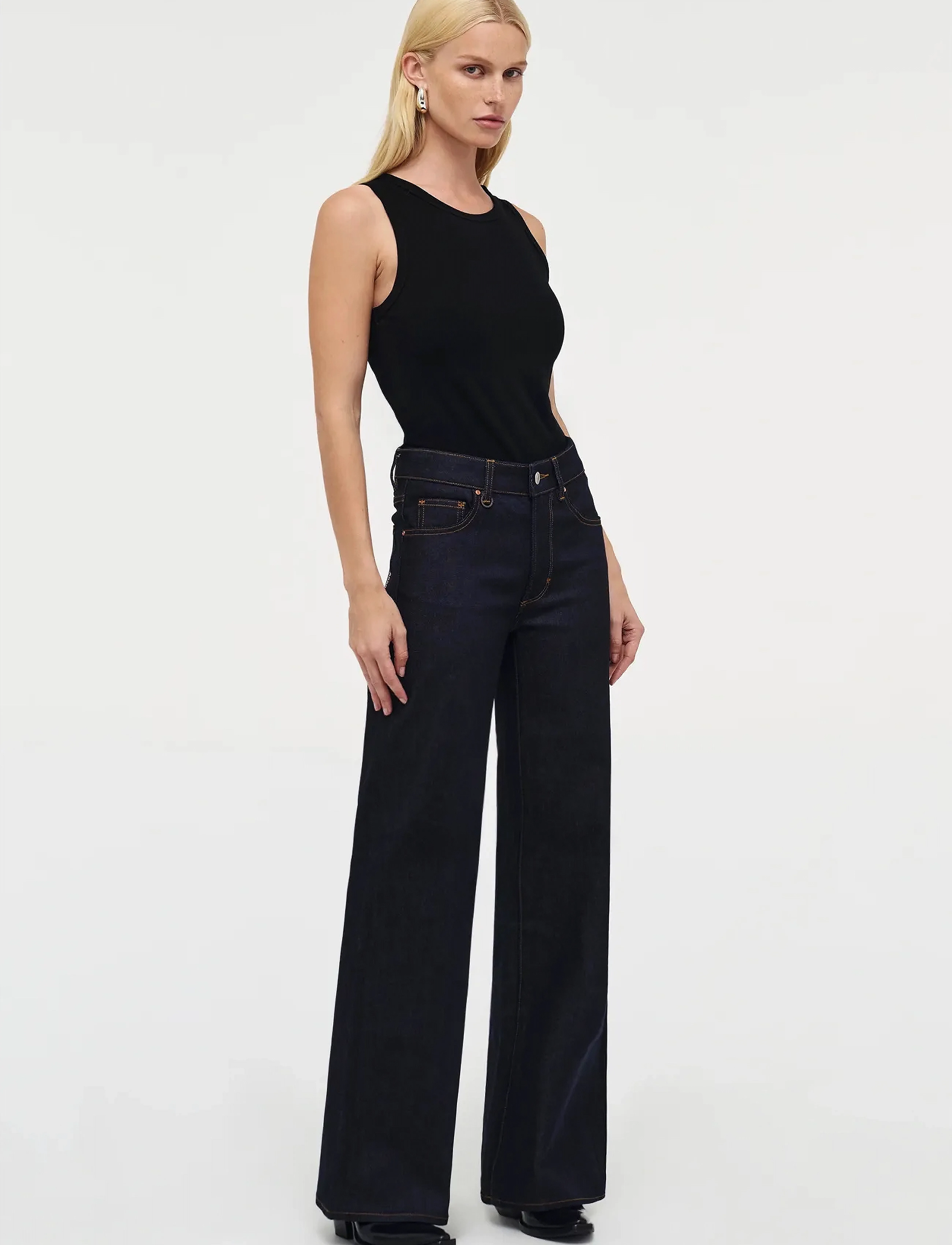 NEUW - EVA WIDE RESONATE RAW INDIGO - vide jeans - blue - 3