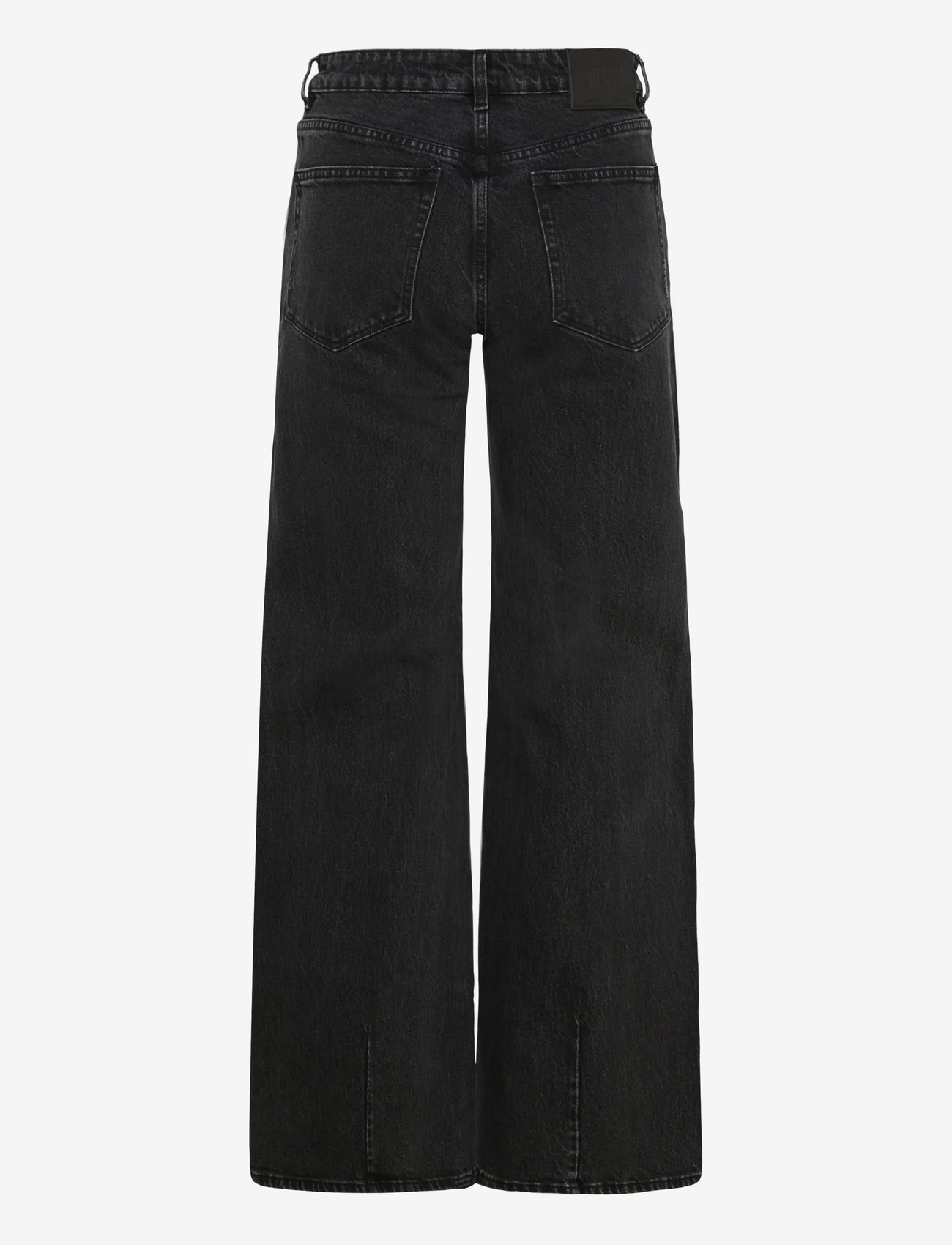NEUW - EVA WIDE FRENCH BLACK WASHED BLACK - leveälahkeiset farkut - black - 2