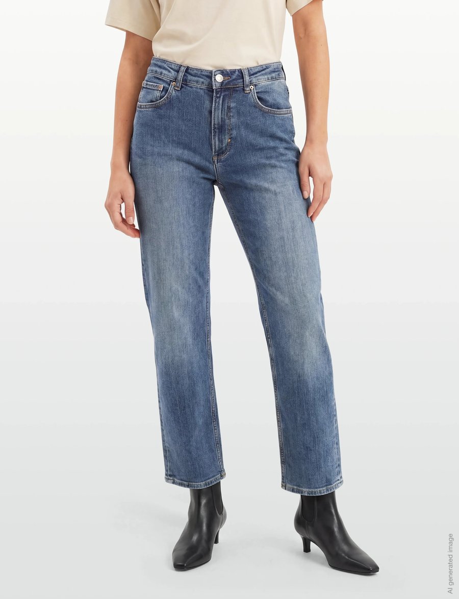 NEUW - MICA STRAIGHT LOVE INDIGOMID VINTAGE INDIGO - jeans droites - blue - 3