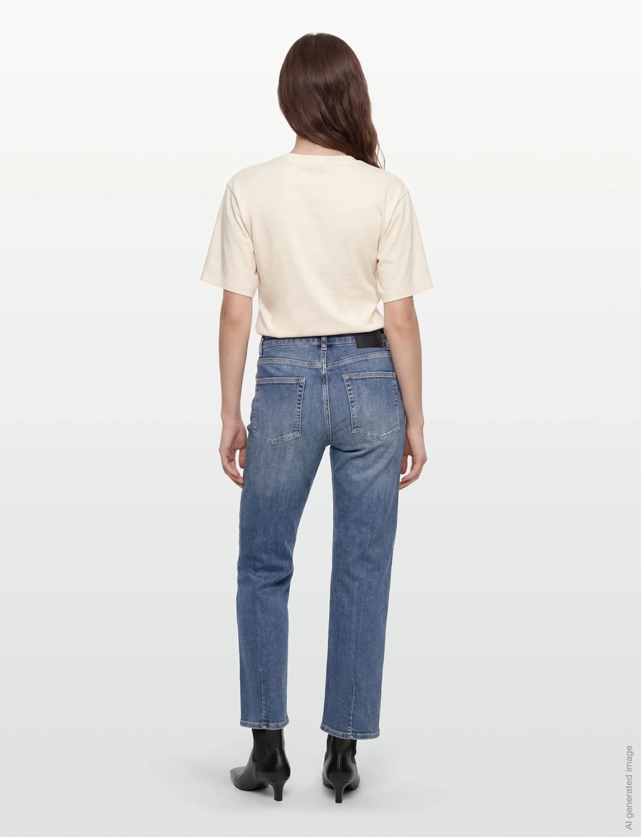 NEUW - MICA STRAIGHT LOVE INDIGOMID VINTAGE INDIGO - jeans droites - blue - 4