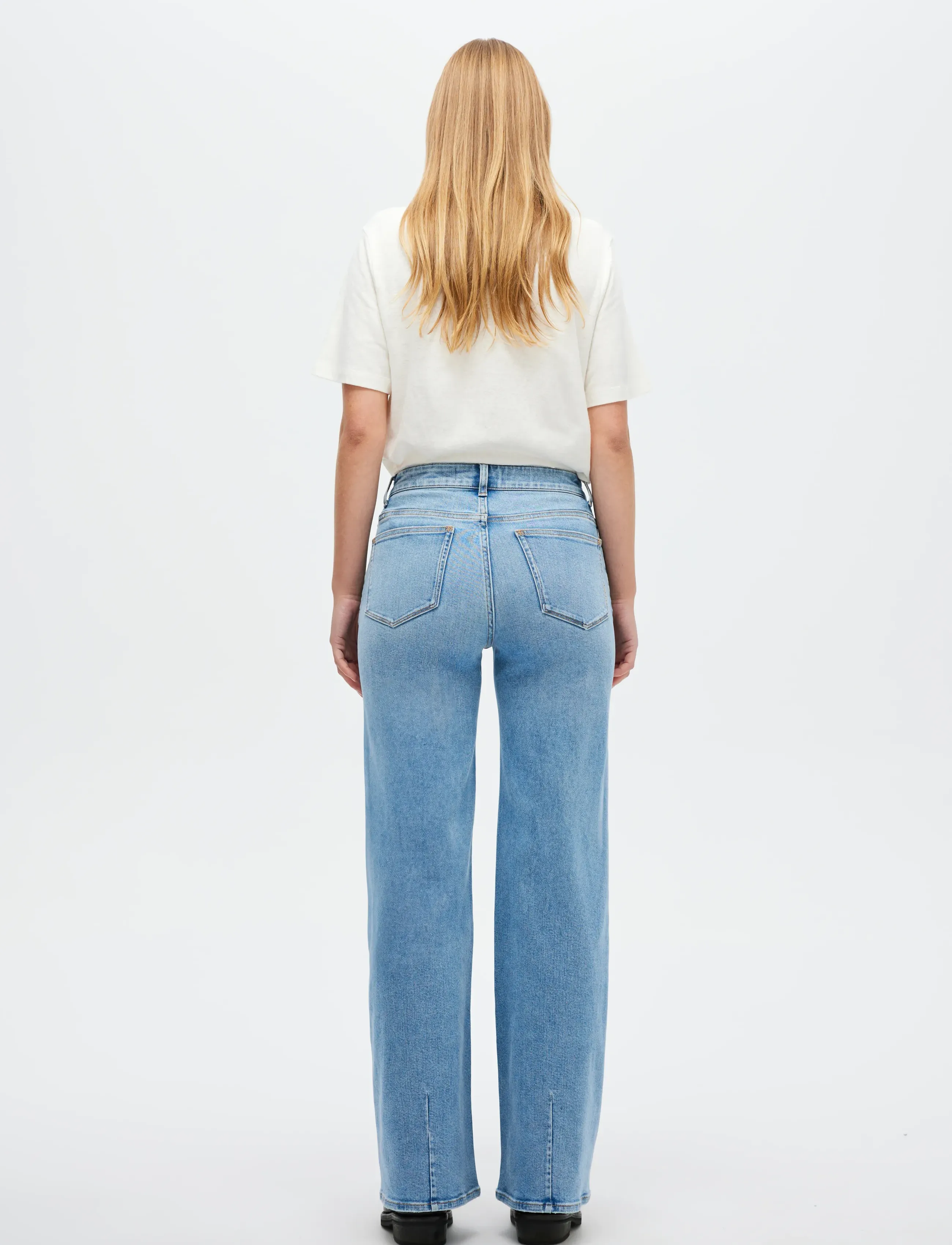 NEUW - EVA WIDE MIRAGELIGHT VINTAGE INDIGO - hosen mit weitem bein - blue - 4