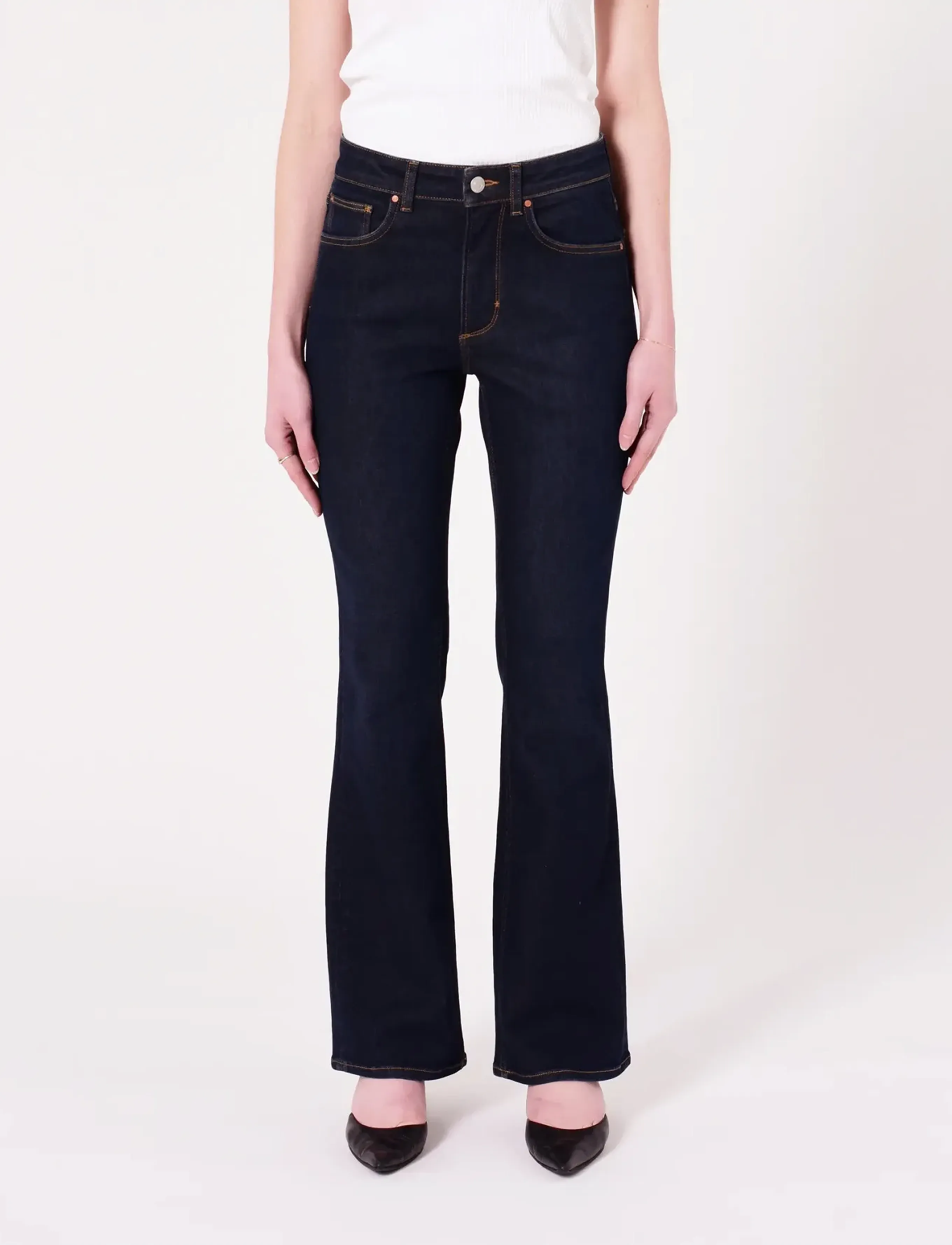 NEUW KARA BOOT PRUDENCERINSE DENIM - Tøj - BLUE / blue