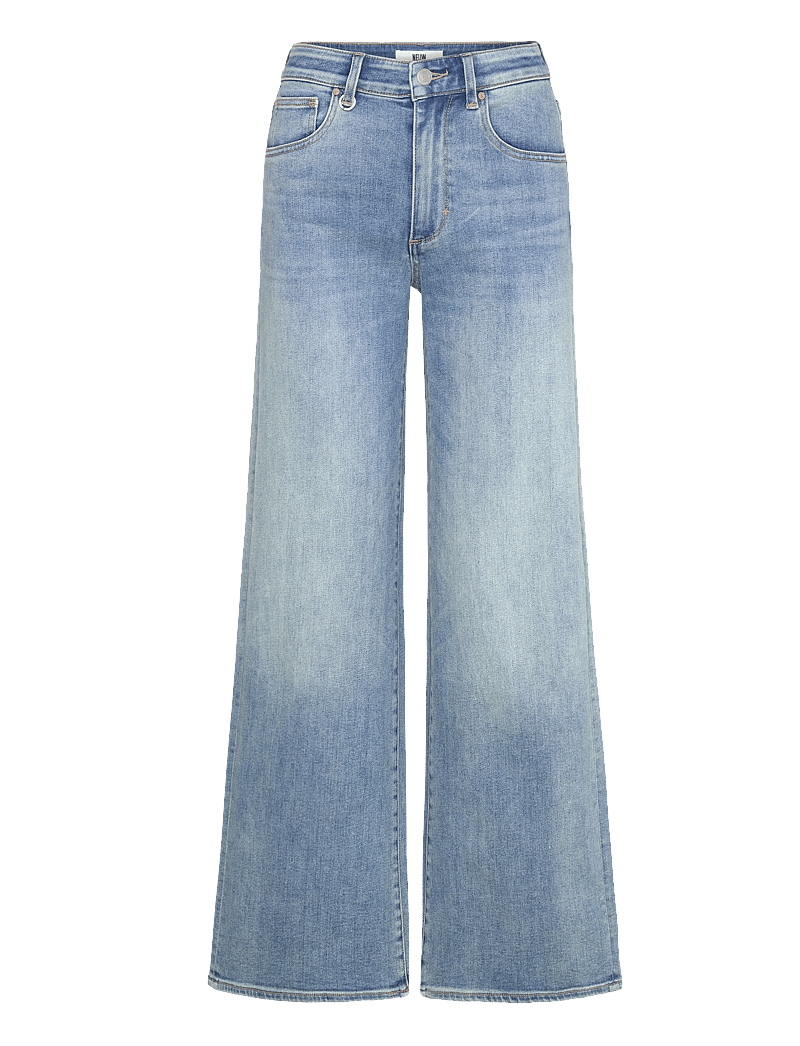 NEUW - EVA WIDE ELECTRIC ALICELIGHT VINTAGE INDIGO - hosen mit weitem bein - blue - 0