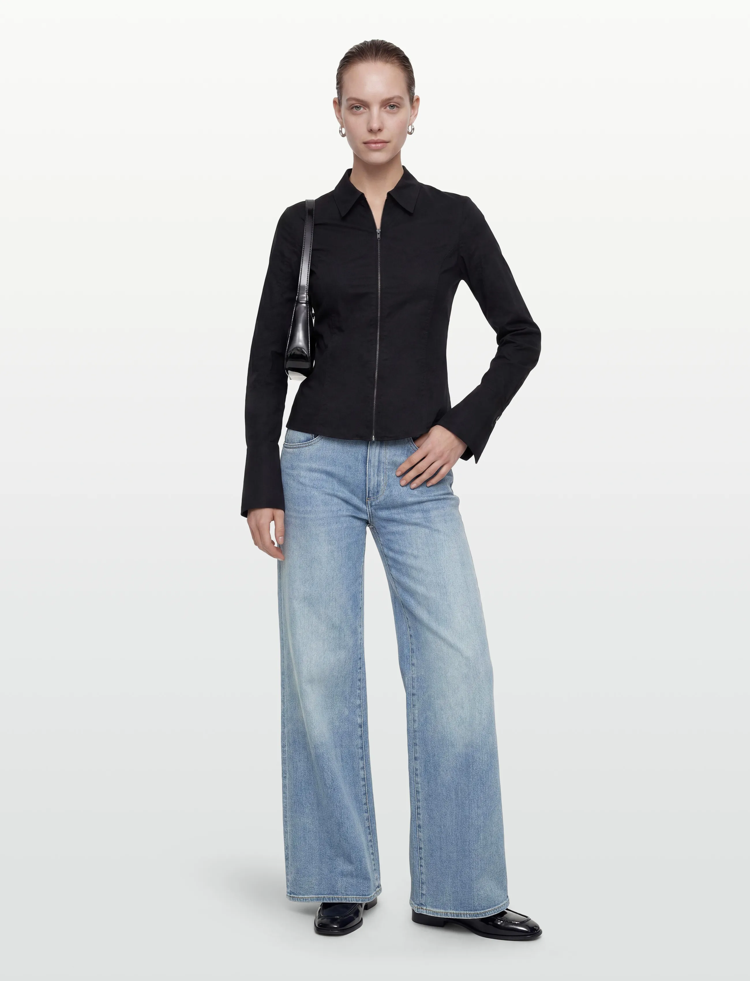 NEUW EVA WIDE ELECTRIC ALICELIGHT VINTAGE INDIGO - Transitional Layering - BLUE / blue