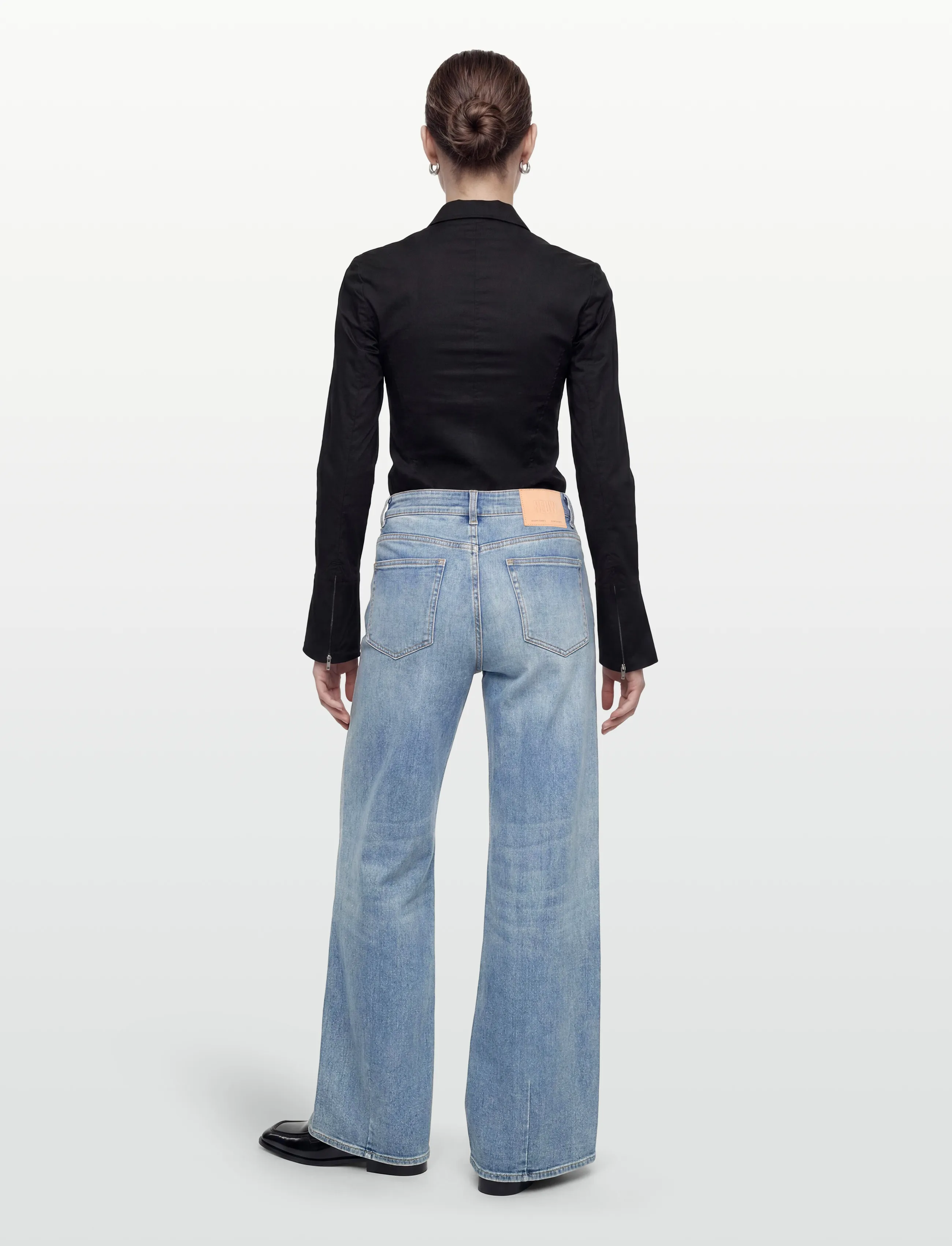 NEUW - EVA WIDE ELECTRIC ALICELIGHT VINTAGE INDIGO - brede jeans - blue - 4