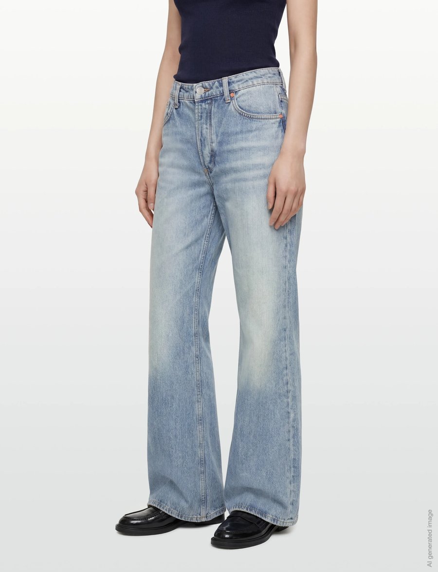 NEUW - CHLOE BAGGY FLARE ONISM MID VINTAGE INDIGO - jeans évasés - blue - 3