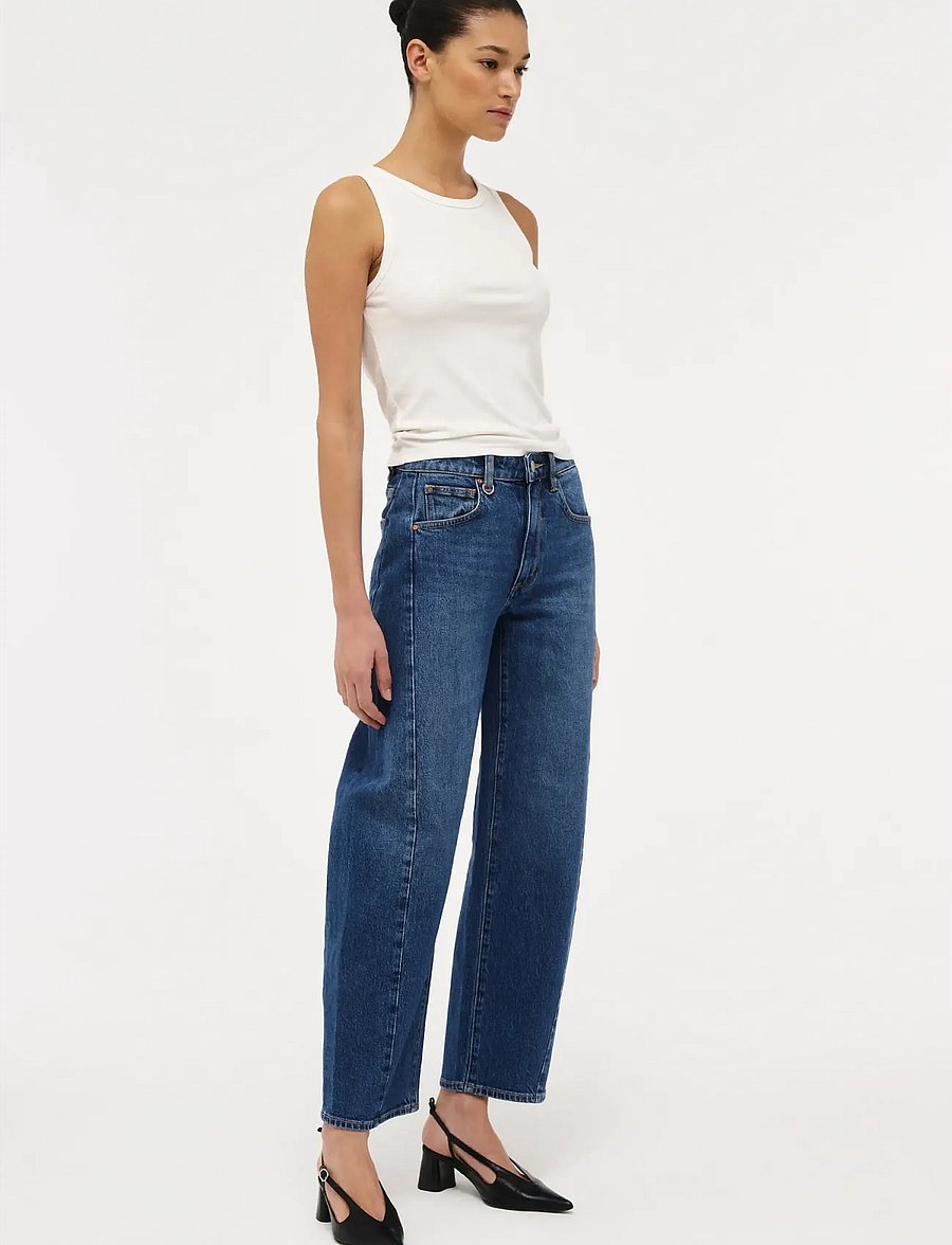 NEUW - AMBER BARREL IRIS MID VINTAGE INDIGO - barrel jeans - blue - 3