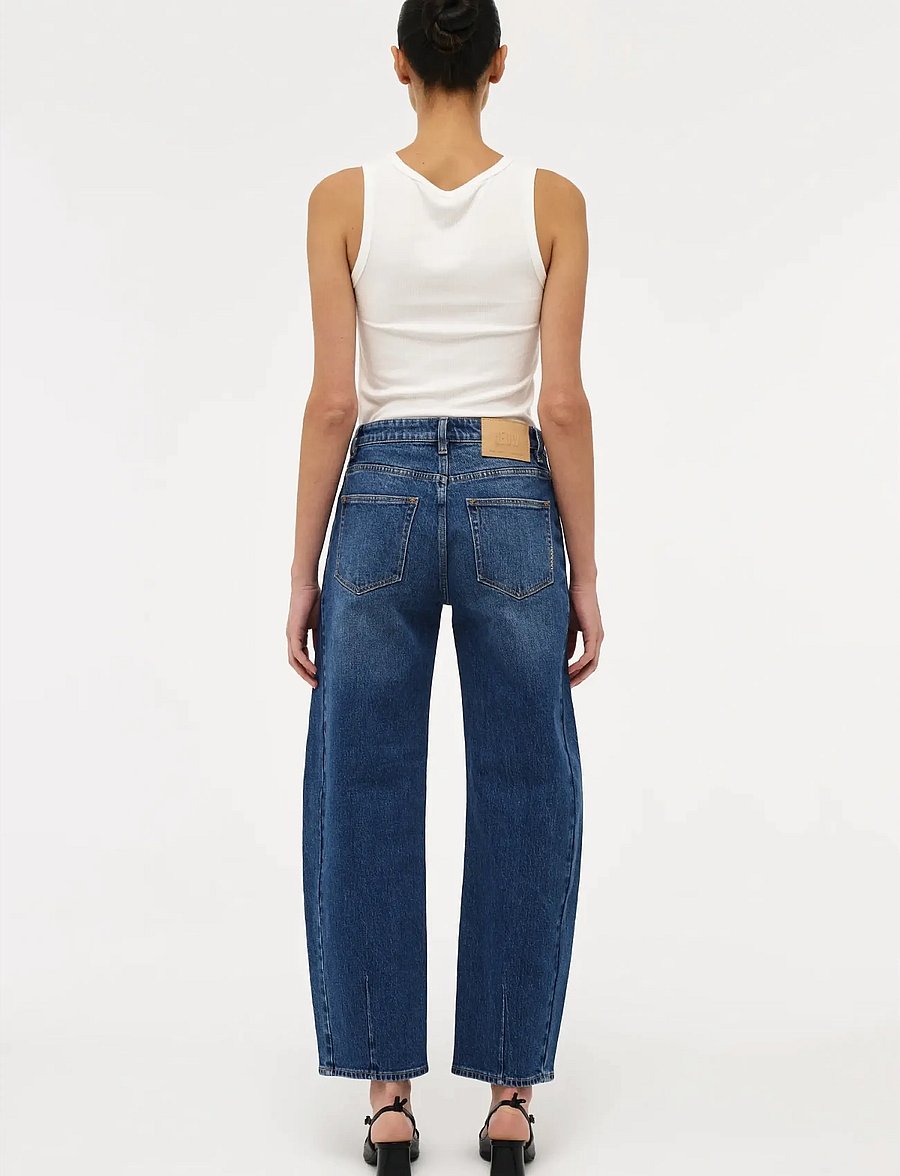 NEUW - AMBER BARREL IRIS MID VINTAGE INDIGO - barrel jeans - blue - 4
