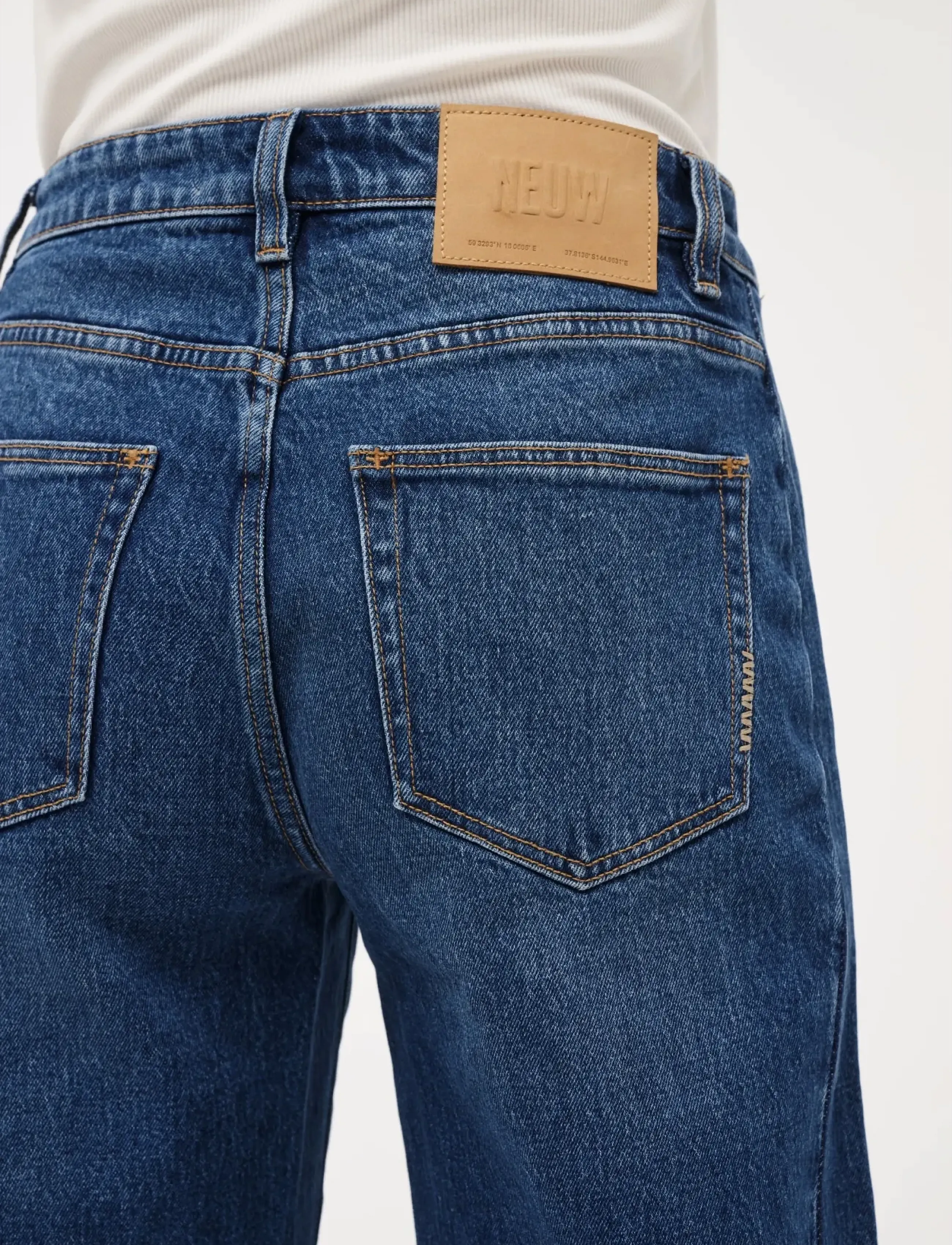 NEUW - AMBER BARREL IRIS MID VINTAGE INDIGO - barrel lõikega teksad - blue - 5