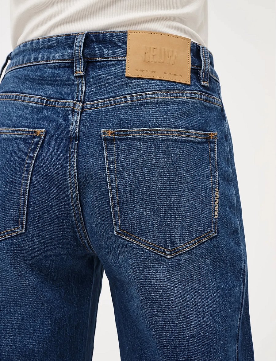 NEUW - AMBER BARREL IRIS MID VINTAGE INDIGO - barrel jeans - blue - 5