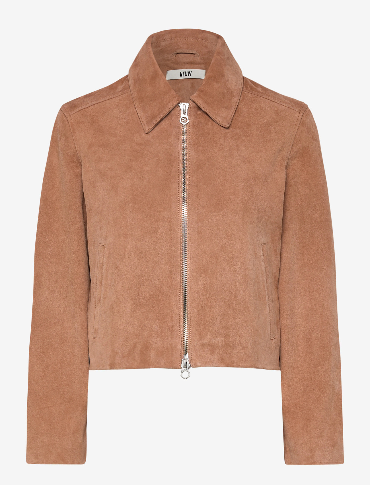 NEUW - SUEDE ZIP JACKETTAN - skinnjackor - brown - 1
