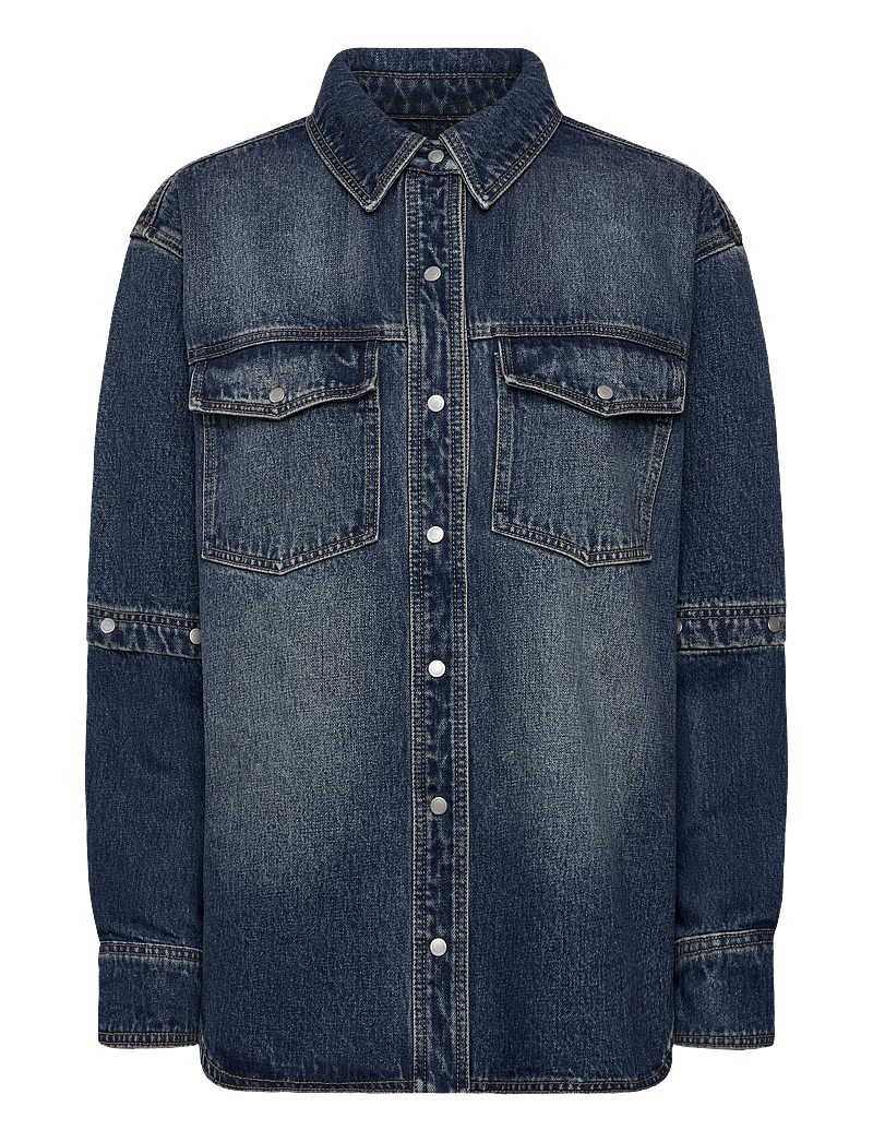 NEUW - CUT LOOSE DENIM SHACKETINDIGO - jeansskjortor - blue - 1