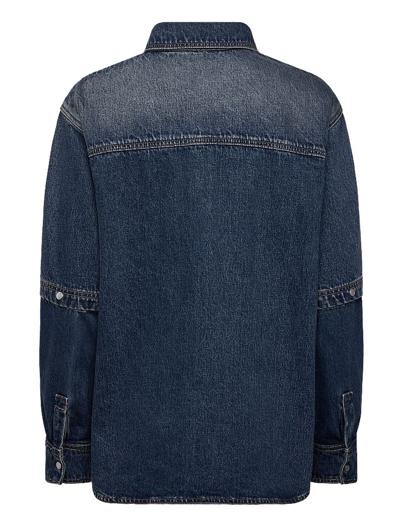 NEUW - CUT LOOSE DENIM SHACKETINDIGO - jeansskjortor - blue - 2
