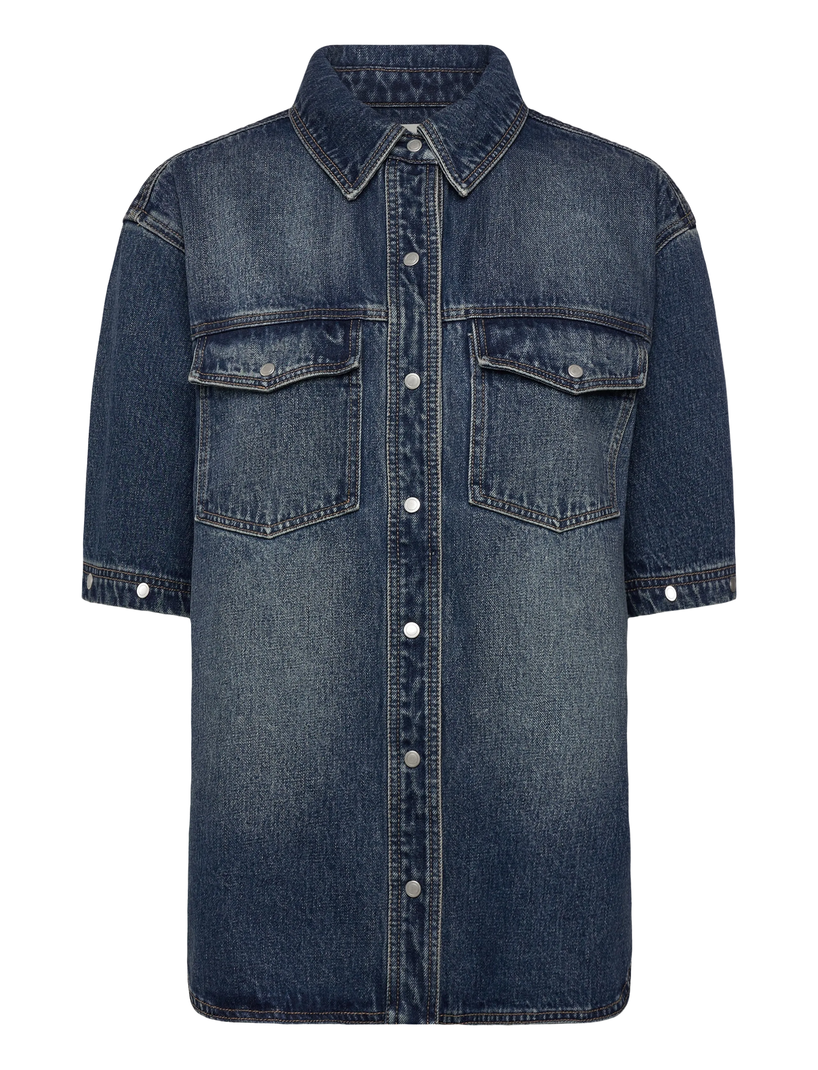 NEUW - CUT LOOSE DENIM SHACKETINDIGO - jeanshemden - blue - 3