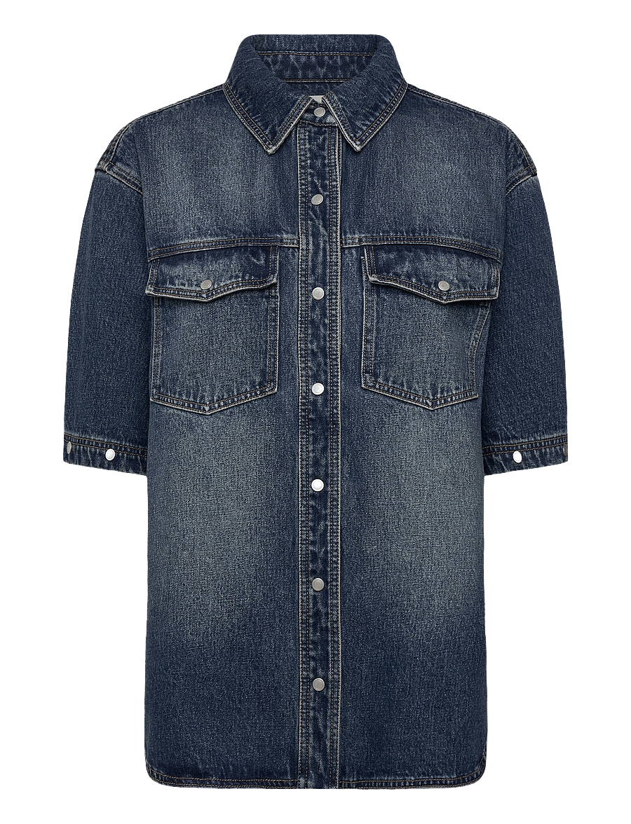 NEUW - CUT LOOSE DENIM SHACKETINDIGO - koszule dżinsowe - blue - 3