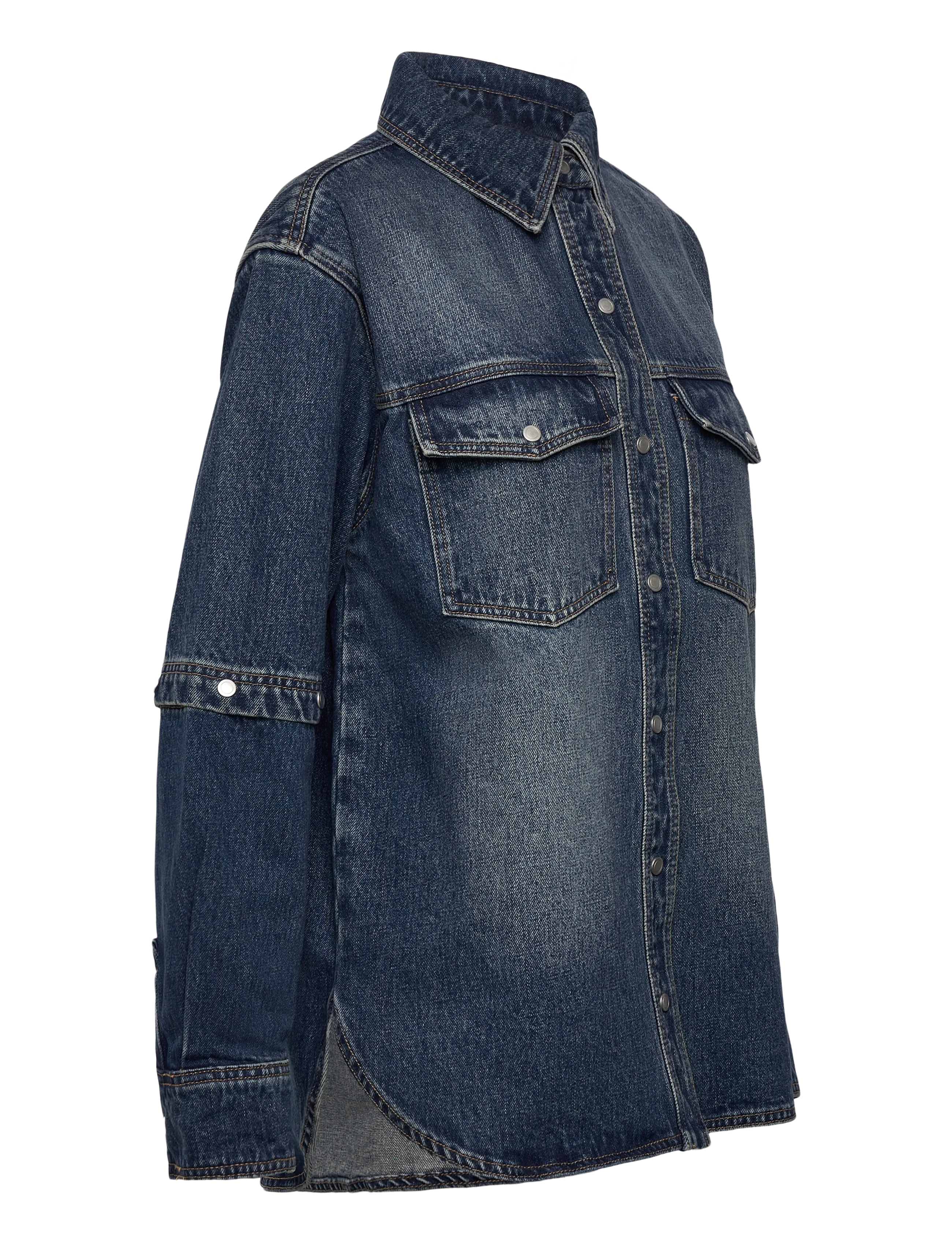 NEUW - CUT LOOSE DENIM SHACKETINDIGO - jeanshemden - blue - 5