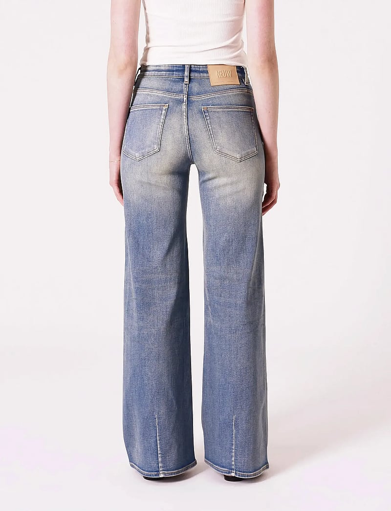 NEUW - EVA WIDE EASY RIDERMID VINTAGE INDIGO - brede jeans - blue - 3