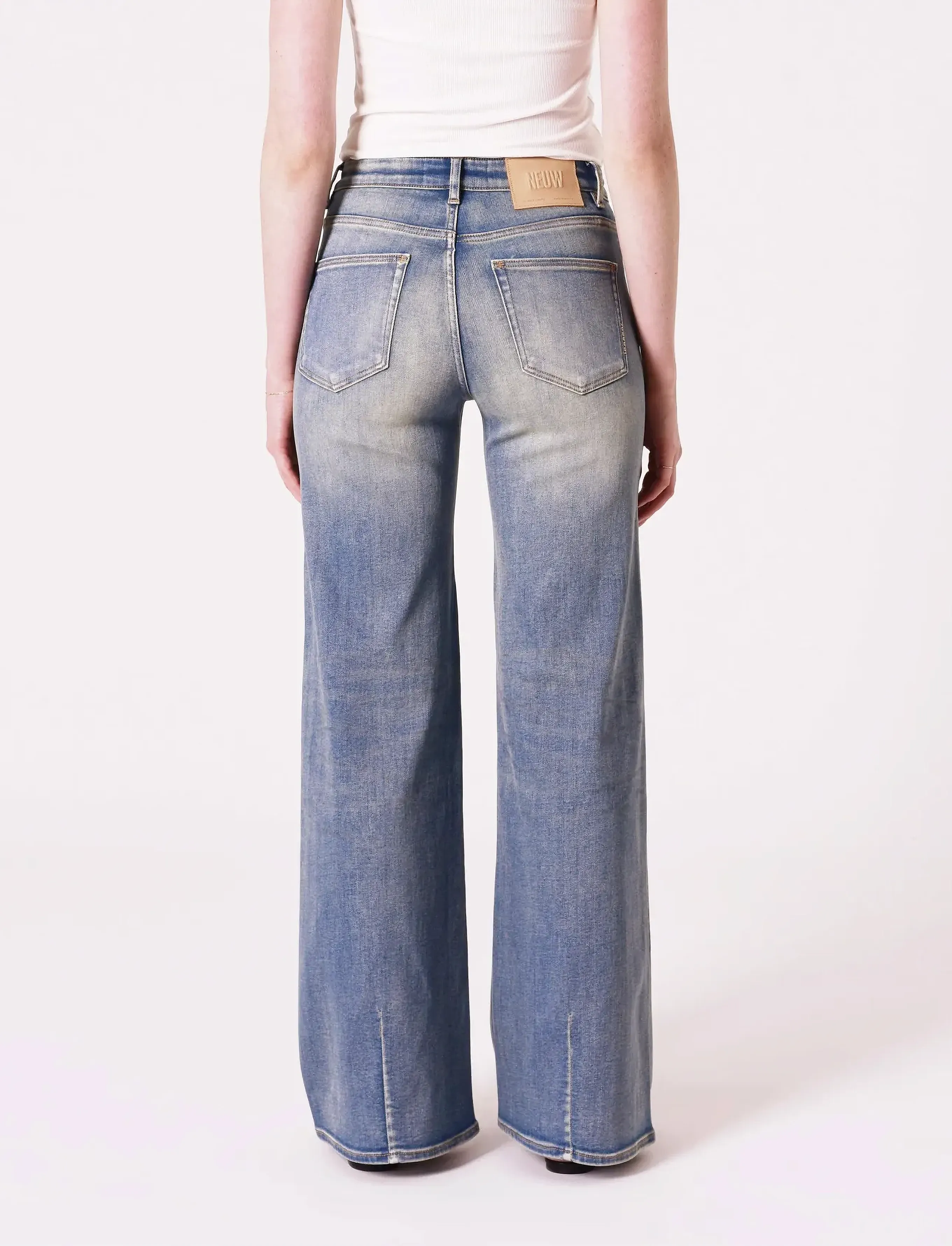 NEUW - EVA WIDE EASY RIDERMID VINTAGE INDIGO - vida jeans - blue - 3