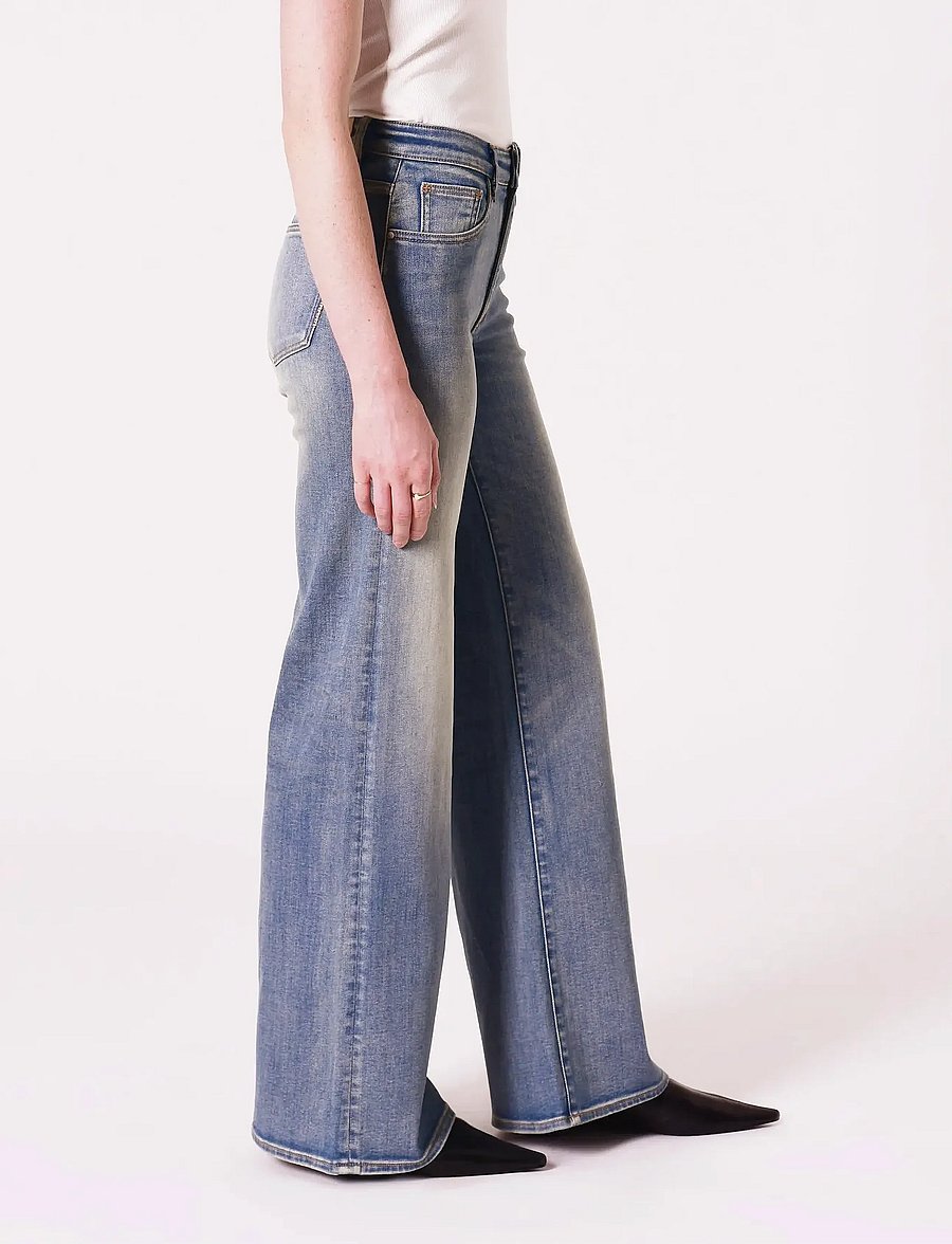 NEUW - EVA WIDE EASY RIDERMID VINTAGE INDIGO - vida jeans - blue - 4