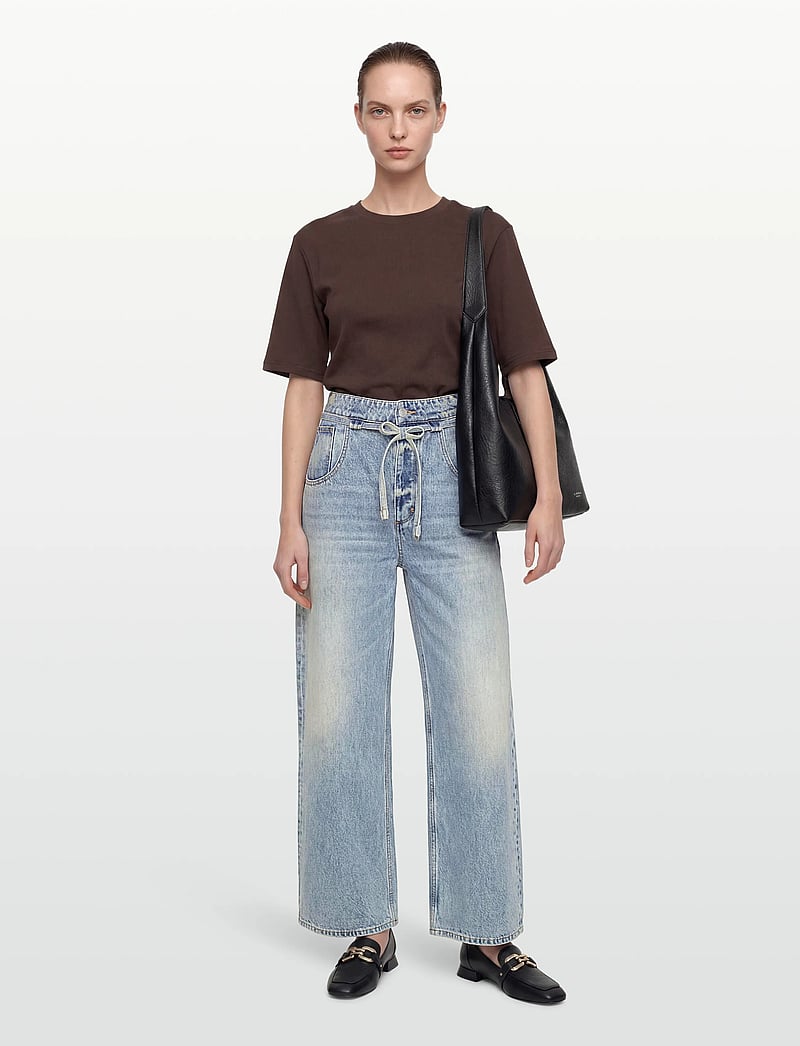 NEUW - YOKO BAGGY RUNWAYLIGHT VINTAGE INDIGO - hosen mit weitem bein - blue - 0