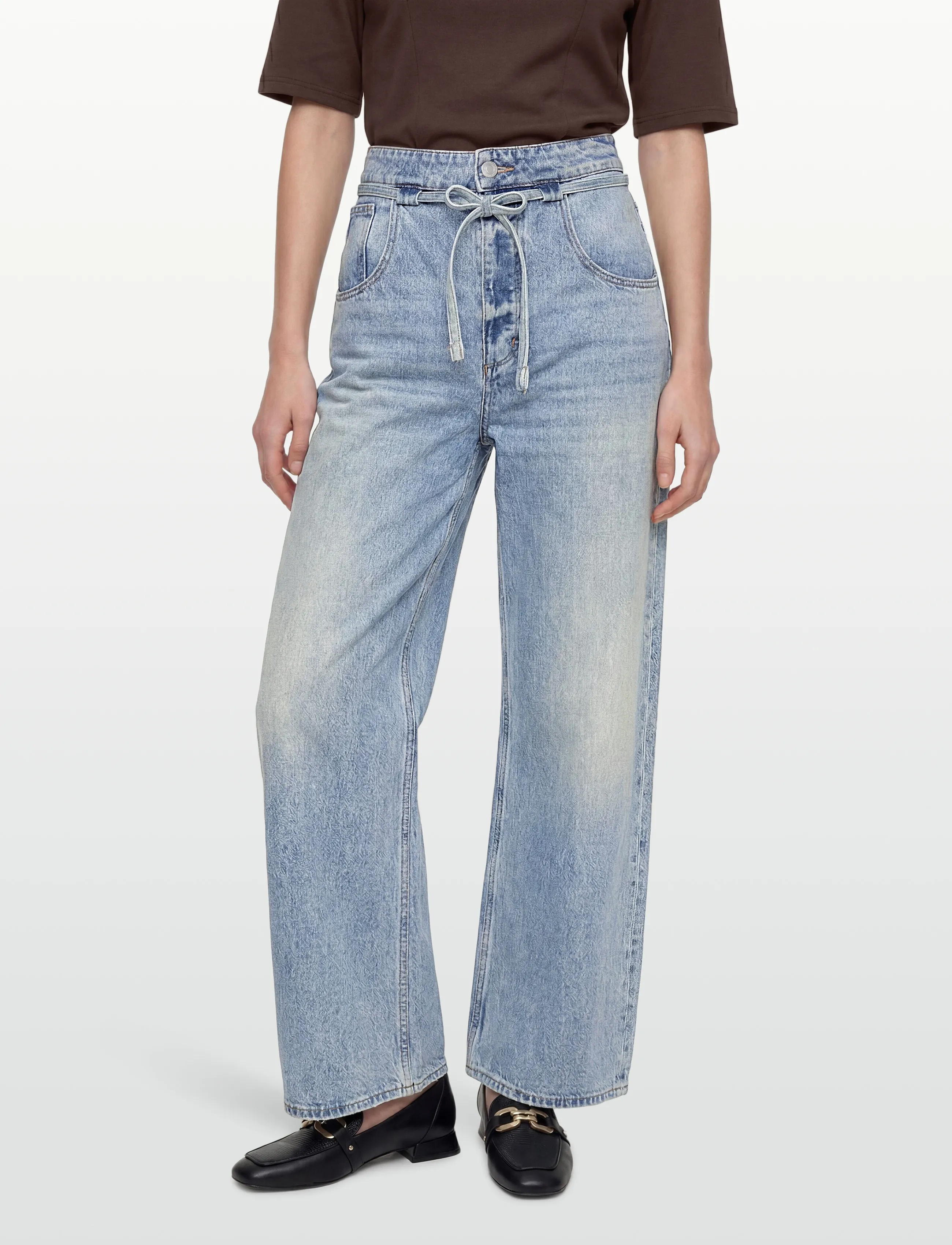 Neuw Yoko Baggy Runwaylight Vintage Indigo baggy jeans dam – bild 2