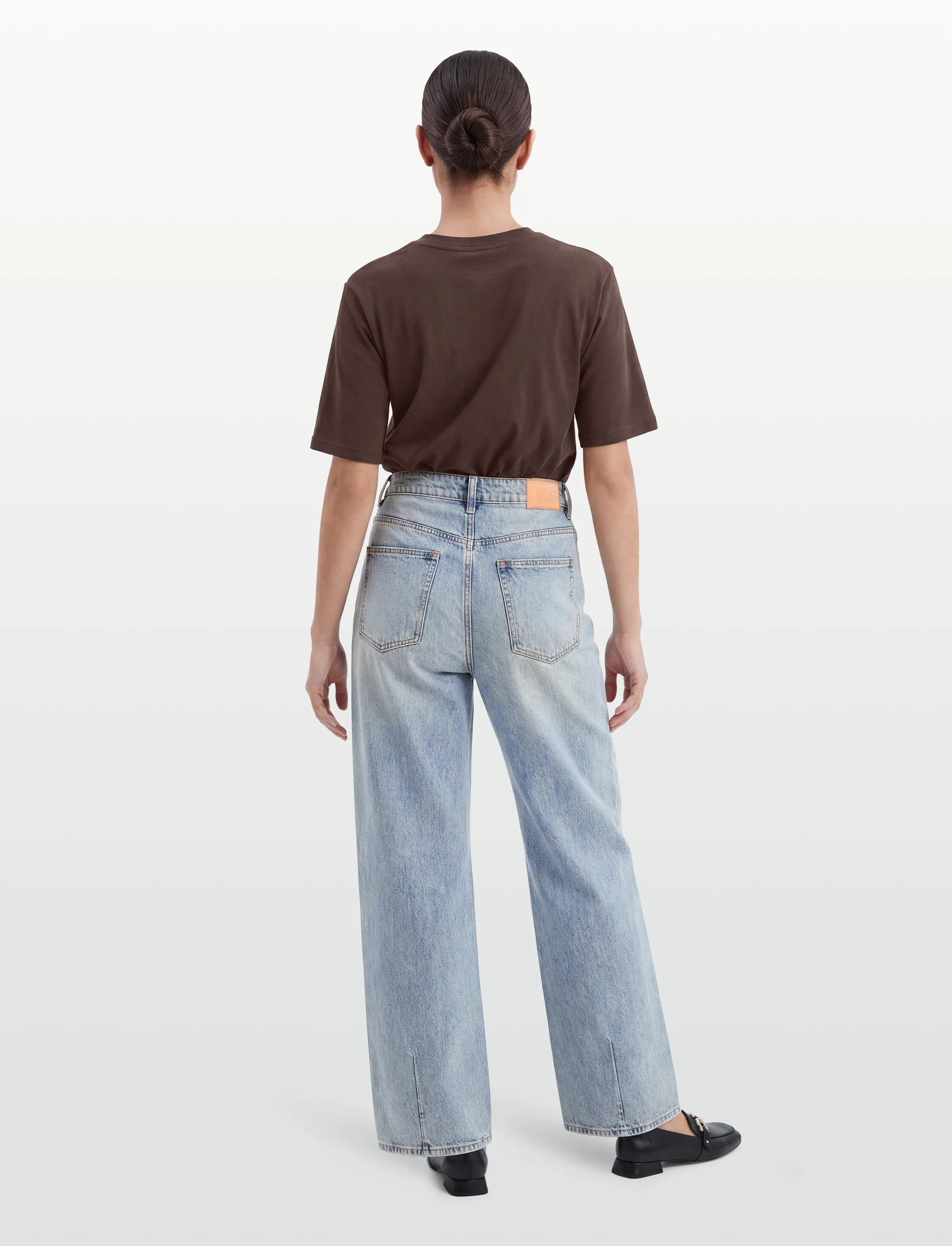 NEUW - YOKO BAGGY RUNWAYLIGHT VINTAGE INDIGO - hosen mit weitem bein - blue - 4