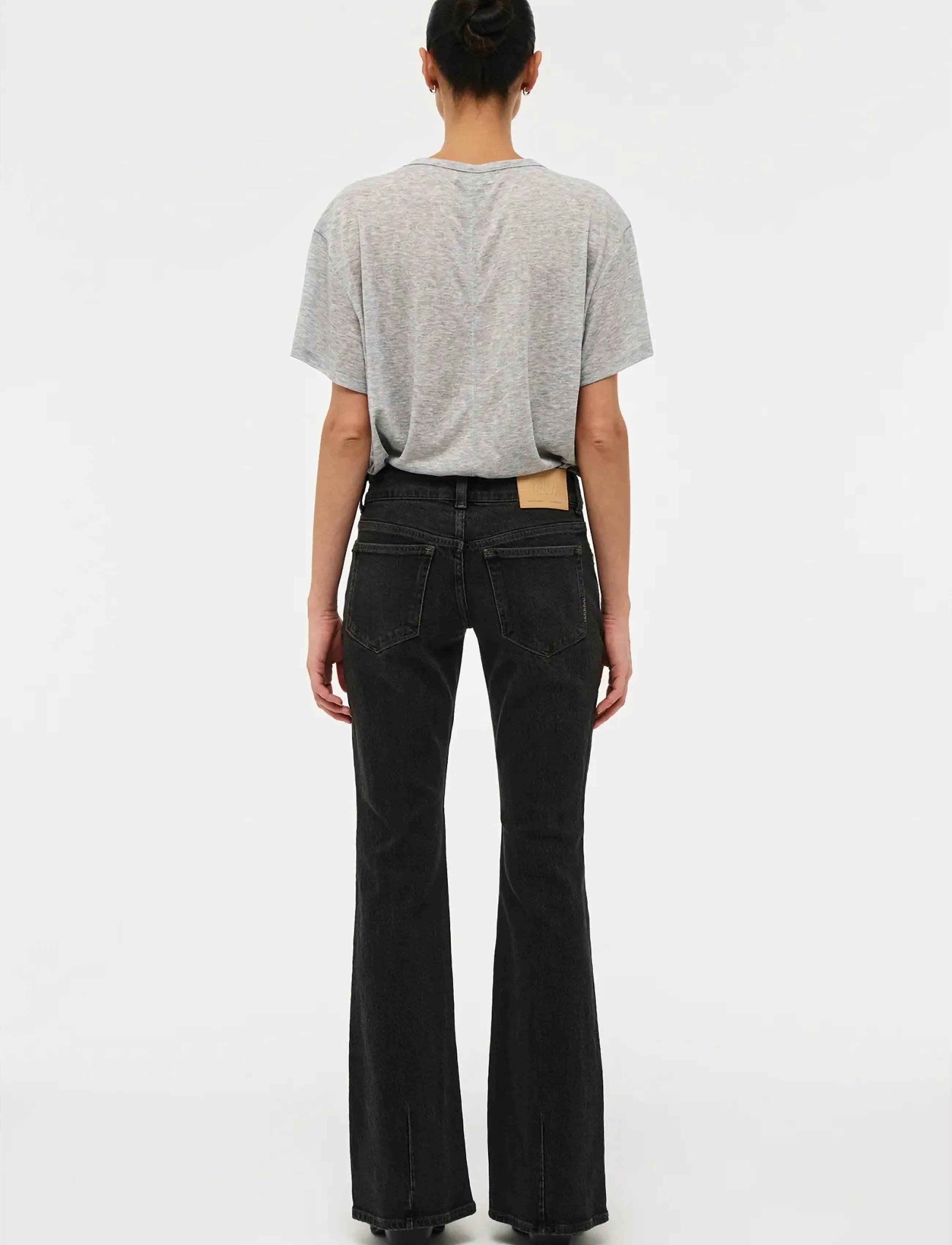 NEUW - HANNE BELL CHATEAU WASHED BLACK - flared jeans - black - 4