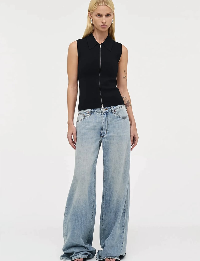 NEUW - MILLA WIDE CAPSULEMID VINTAGE INDIGO - hosen mit weitem bein - blue - 0