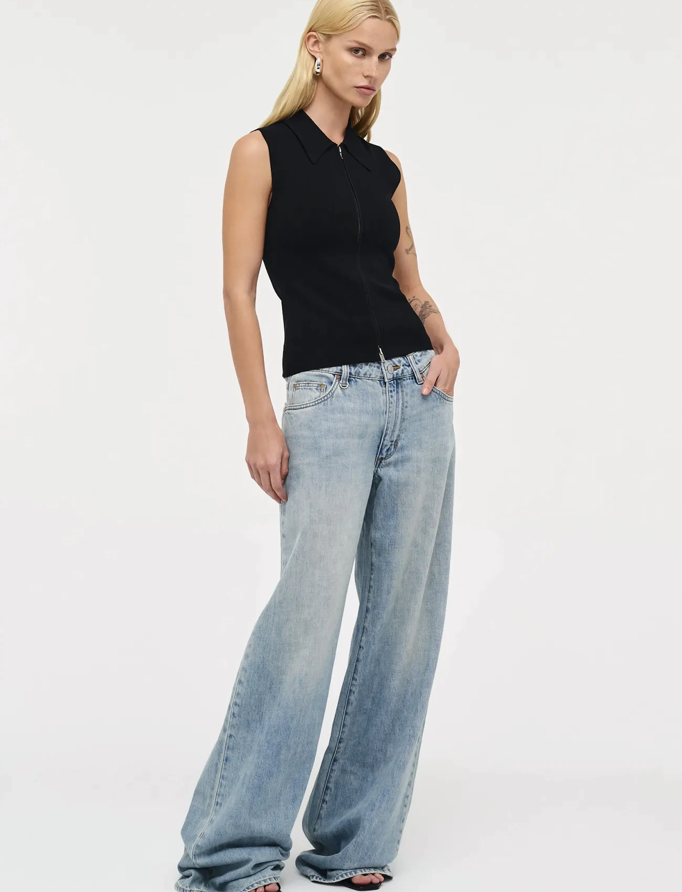 NEUW - MILLA WIDE CAPSULEMID VINTAGE INDIGO - brede jeans - blue - 3