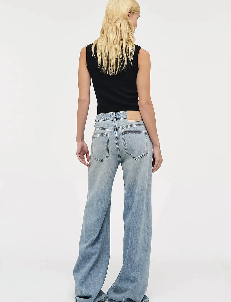 NEUW - MILLA WIDE CAPSULEMID VINTAGE INDIGO - hosen mit weitem bein - blue - 4