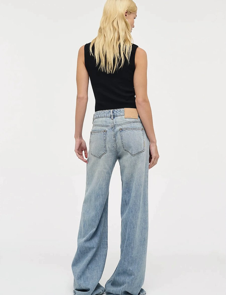 NEUW - MILLA WIDE CAPSULEMID VINTAGE INDIGO - wide leg jeans - blue - 4