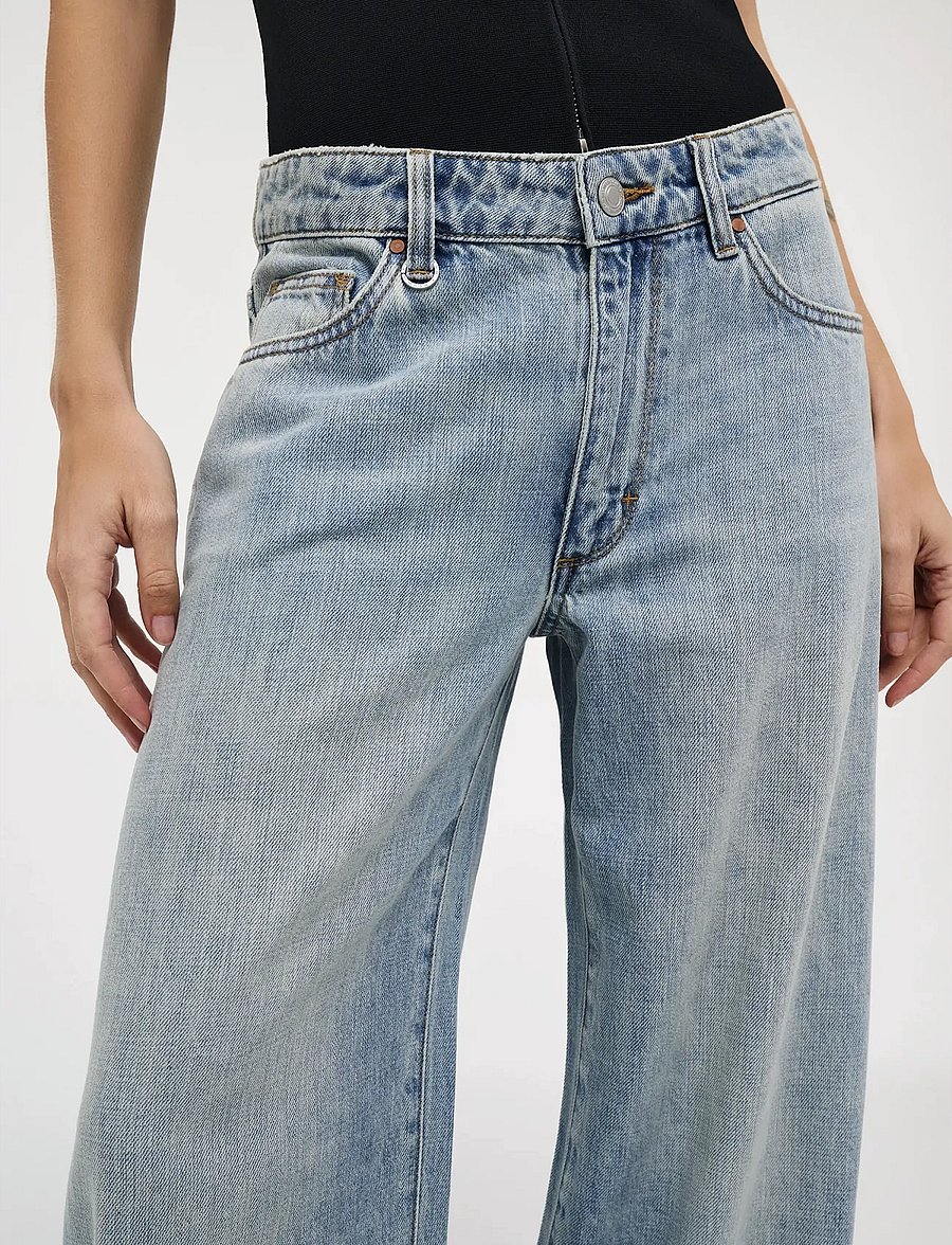 NEUW - MILLA WIDE CAPSULEMID VINTAGE INDIGO - wide leg jeans - blue - 5