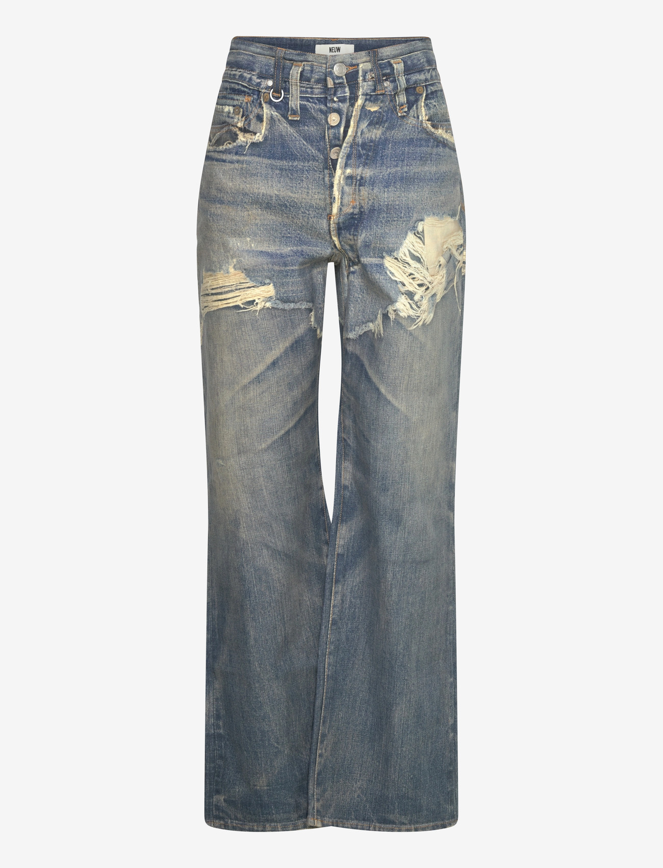 NEUW - COCO RELAXED DIGITAL SUMMERMID VINTAGE INDIGO - brede jeans - blue - 1