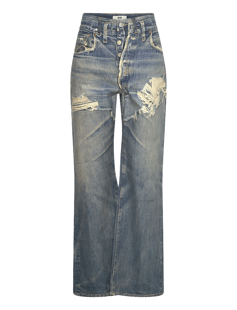 NEUW - COCO RELAXED DIGITAL SUMMERMID VINTAGE INDIGO - brede jeans - blue - 1
