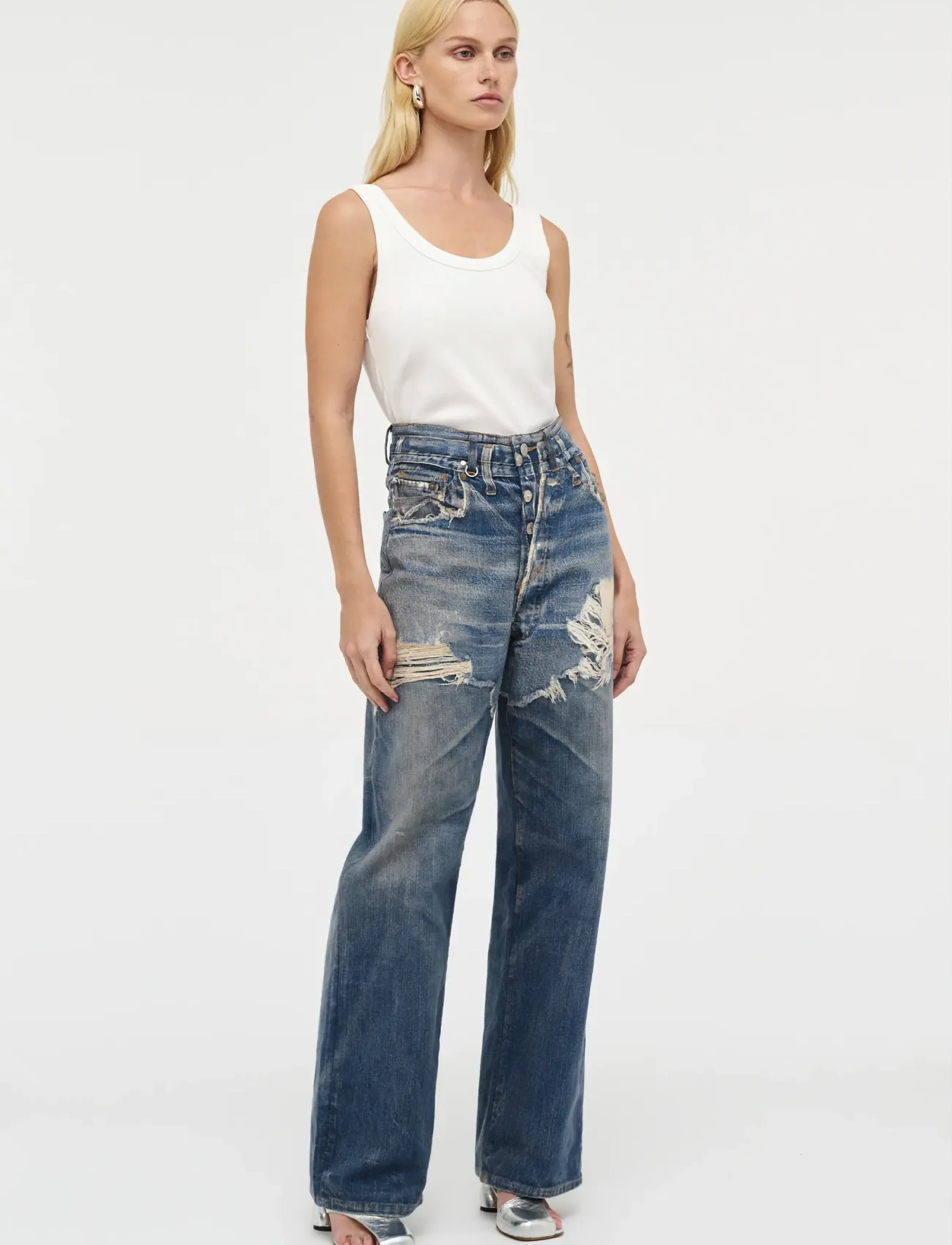 NEUW - COCO RELAXED DIGITAL SUMMERMID VINTAGE INDIGO - vida jeans - blue - 3