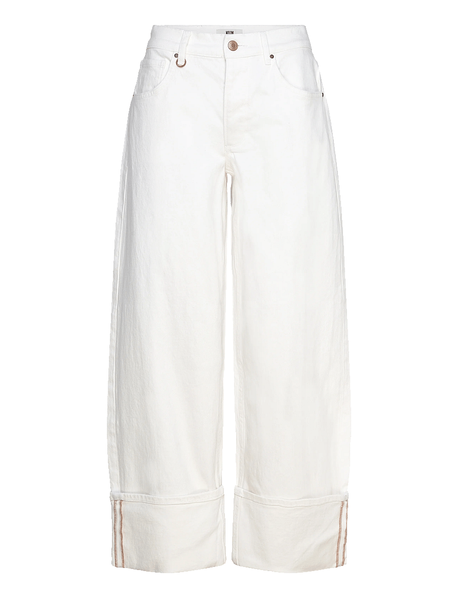 NEUW - NANCY BARREL WHITEWHITE - laia säärega teksad - white - 1