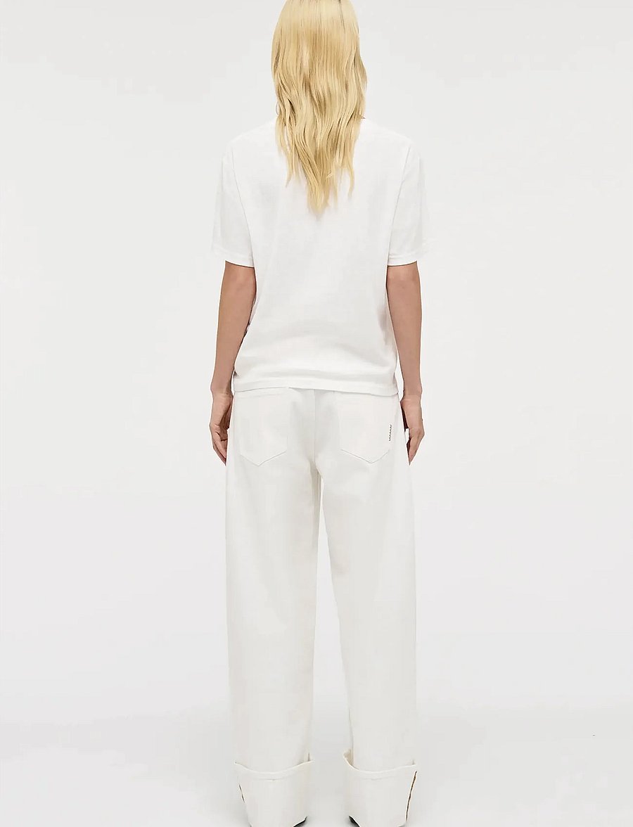 NEUW - NANCY BARREL WHITEWHITE - laia säärega teksad - white - 4