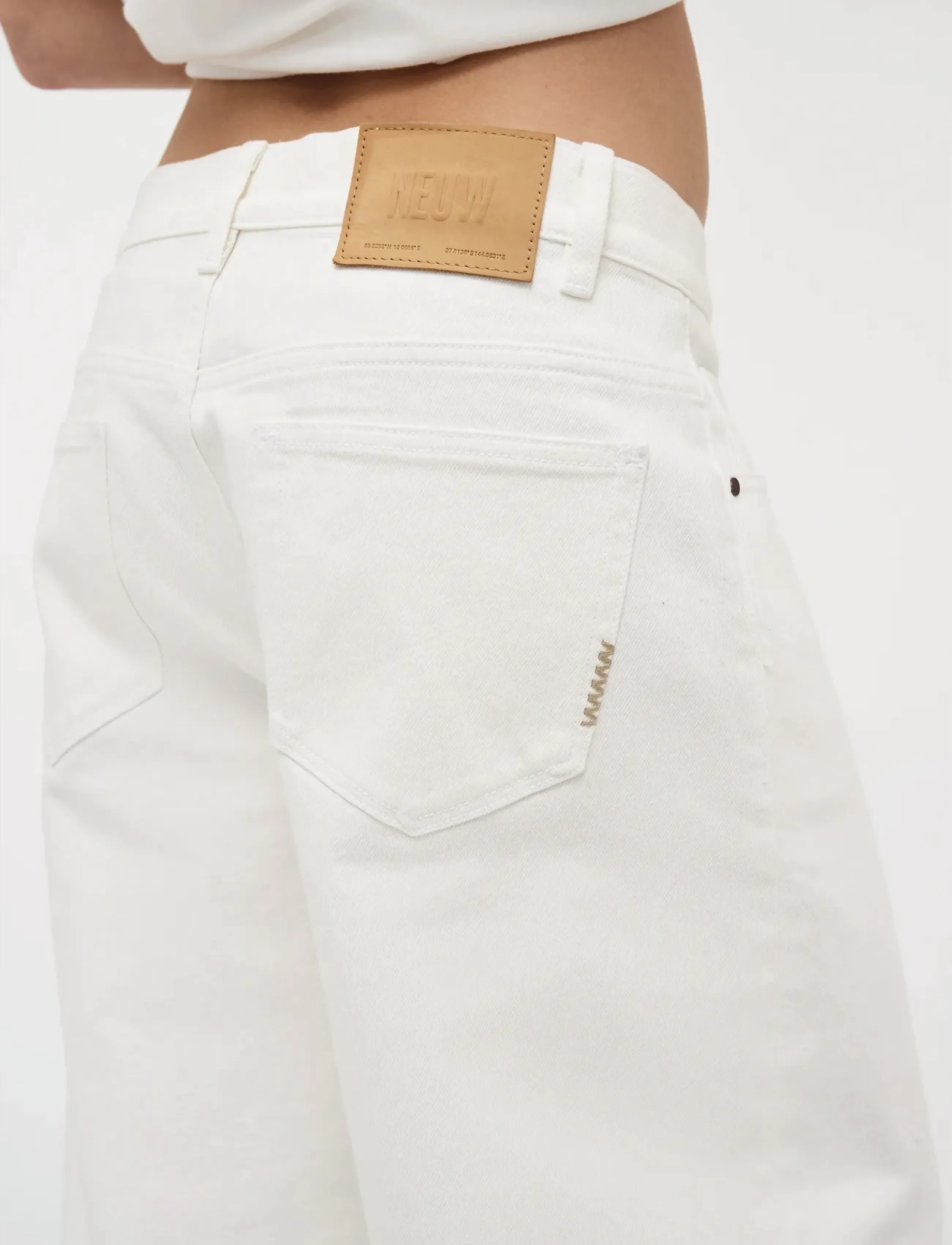 NEUW - NANCY BARREL WHITEWHITE - wide leg jeans - white - 5