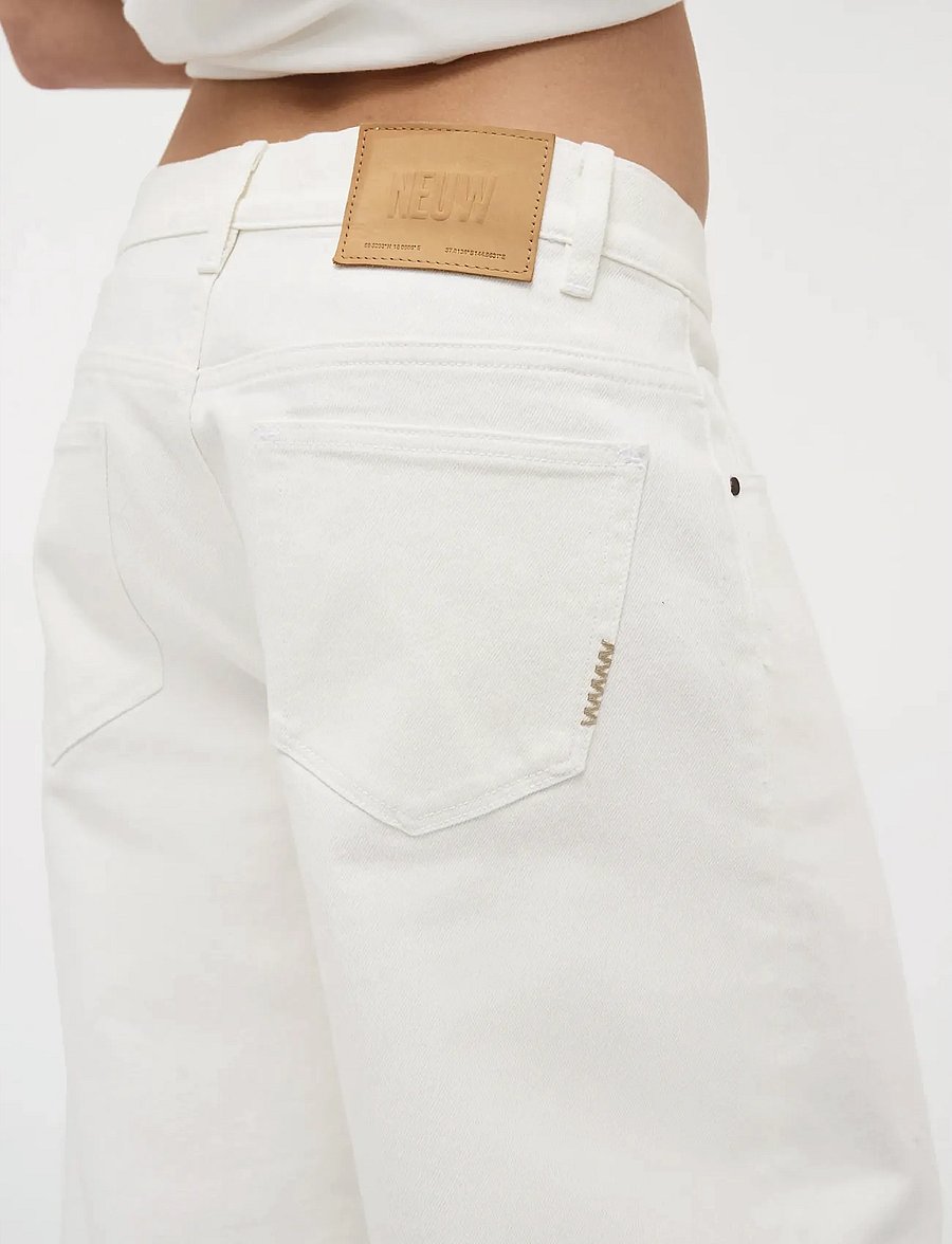 NEUW - NANCY BARREL WHITEWHITE - laia säärega teksad - white - 5