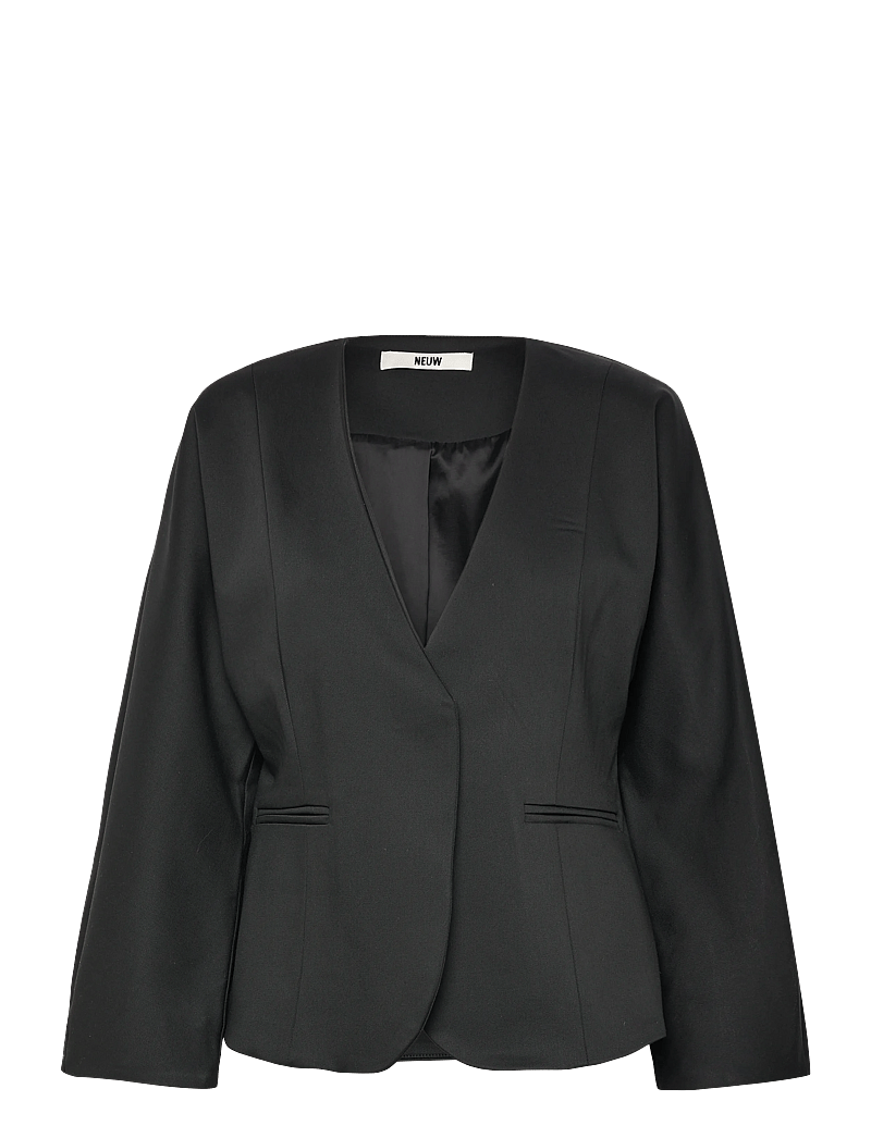 NEUW - SCULPT SCUBA JACKETBLACK - enkelknäppta kavajer - black - 1