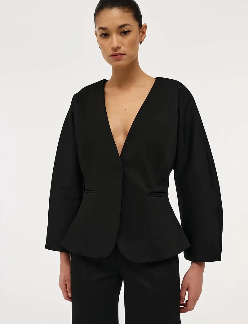 NEUW - SCULPT SCUBA JACKETBLACK - enkelknäppta kavajer - black - 0